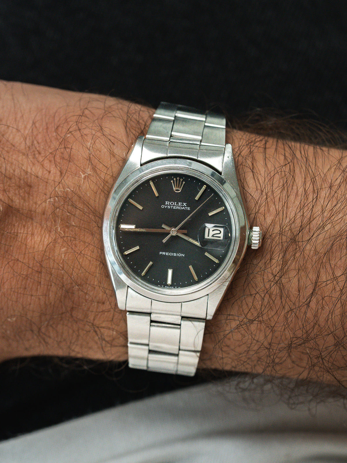 Worn on the wrist - Rolex Oysterdate Precision 6694 Watch - Atelier Victor