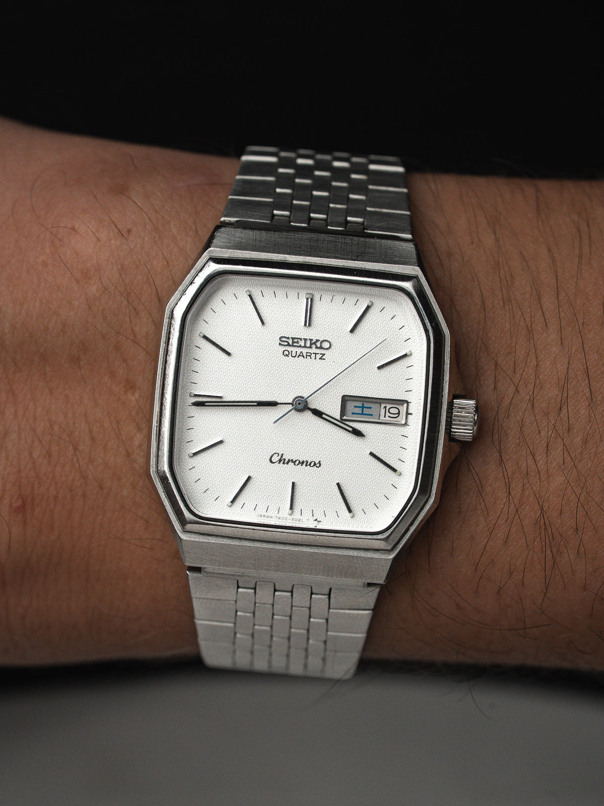 上手佩戴图 - Seiko Chronos 7433-5010 复古 Watch - Atelier Victor