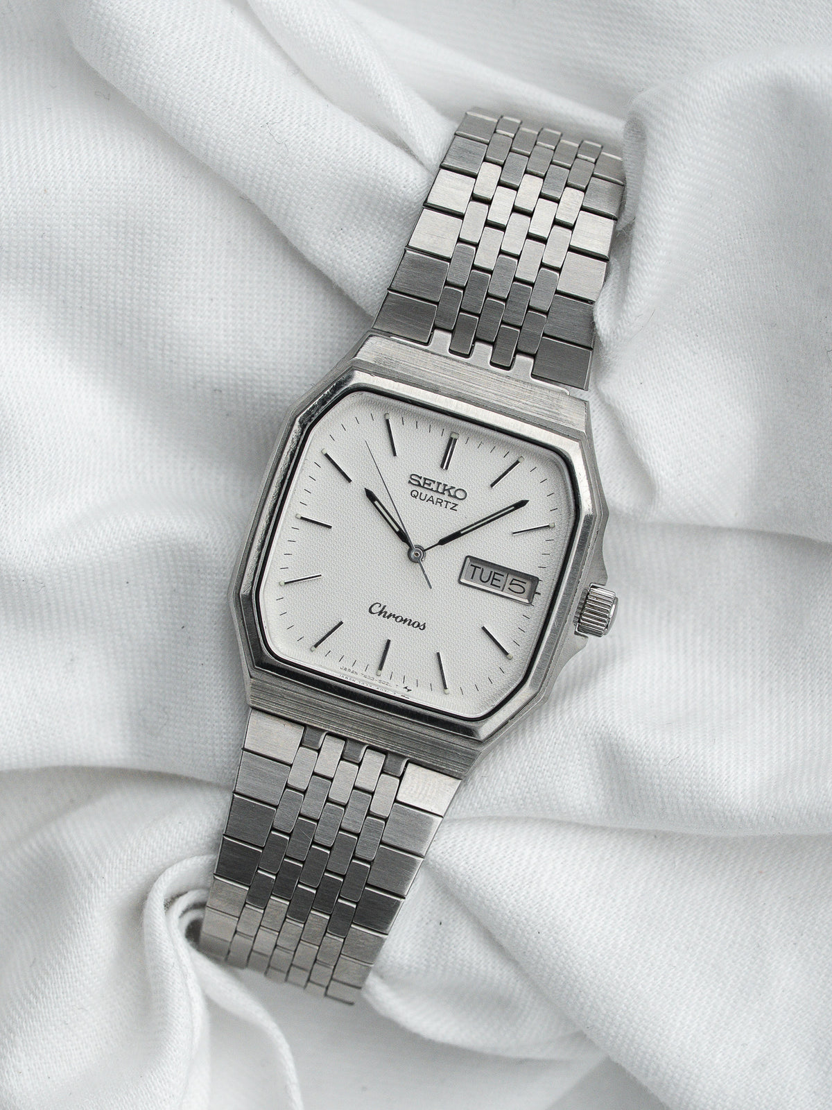 镶贴棒形时标与 Chronos 签名 - Seiko Chronos 7433-5010 复古 Watch - Atelier Victor