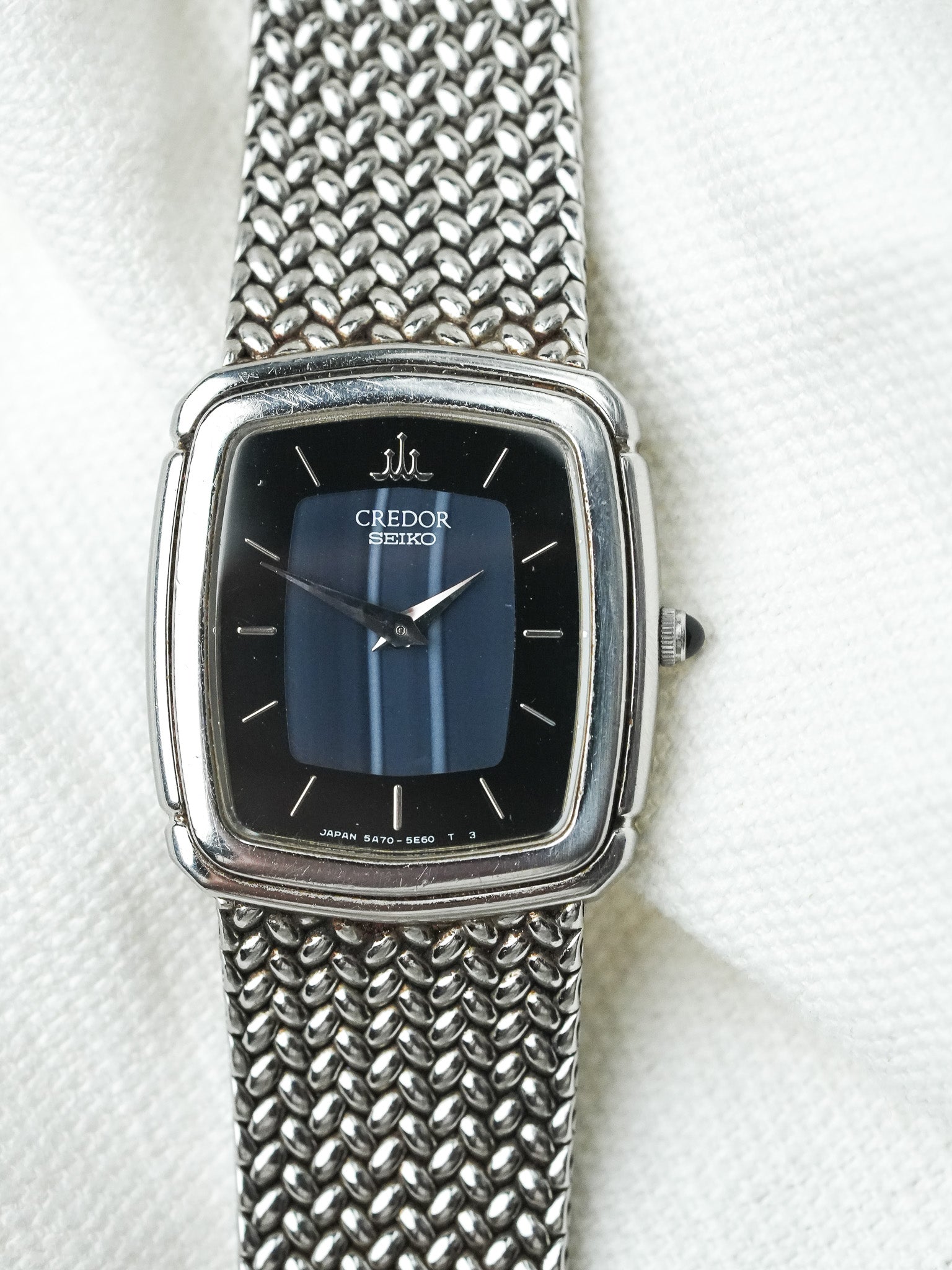 Montre Seiko Credo 5A70-3040 Vintage - Mini Agade Acier (1988) - Atelier Victor