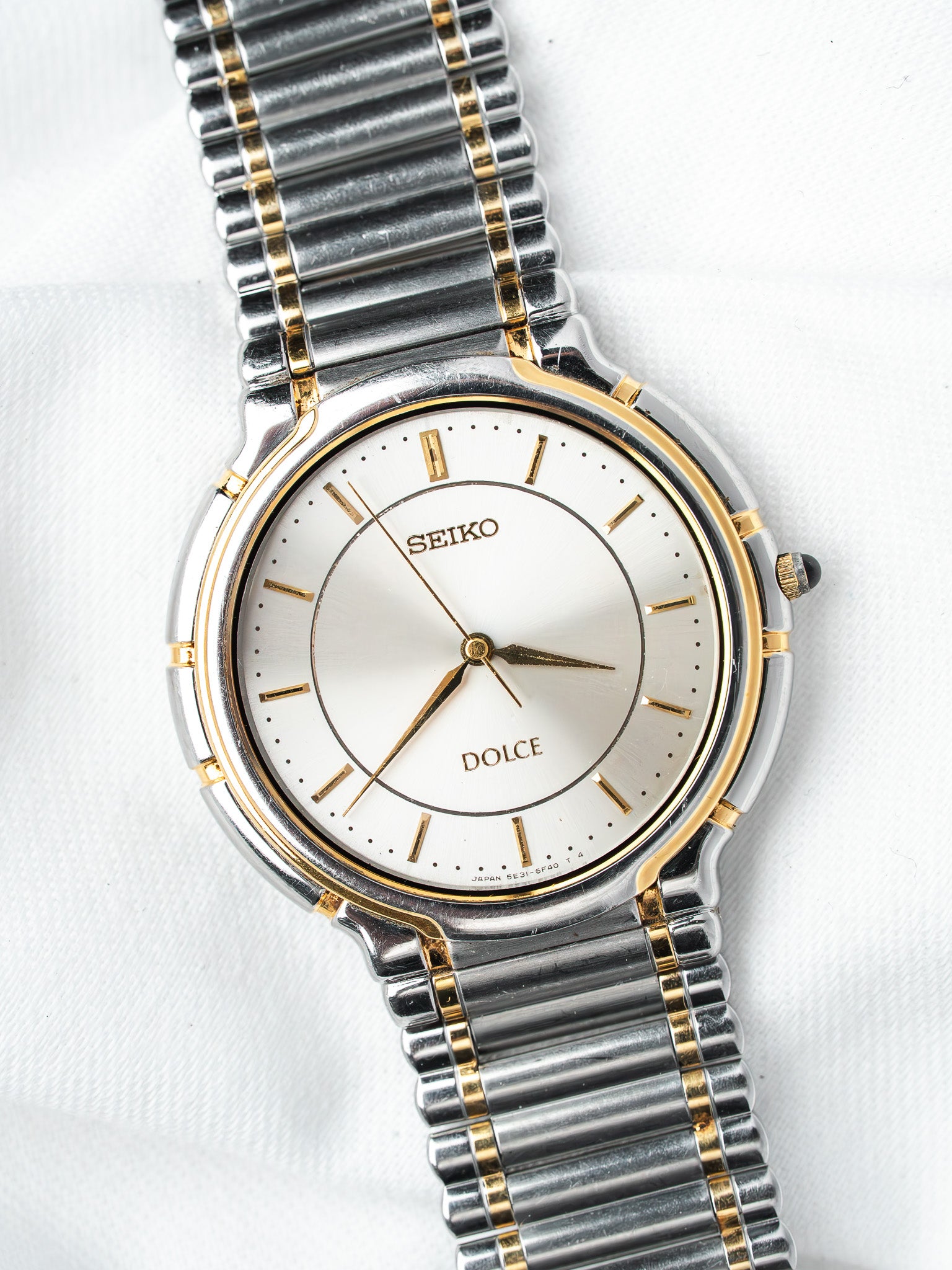 Montre Seiko Dolce 5E31-6C70 Bicolore — Cadran Deux Tons (1992)