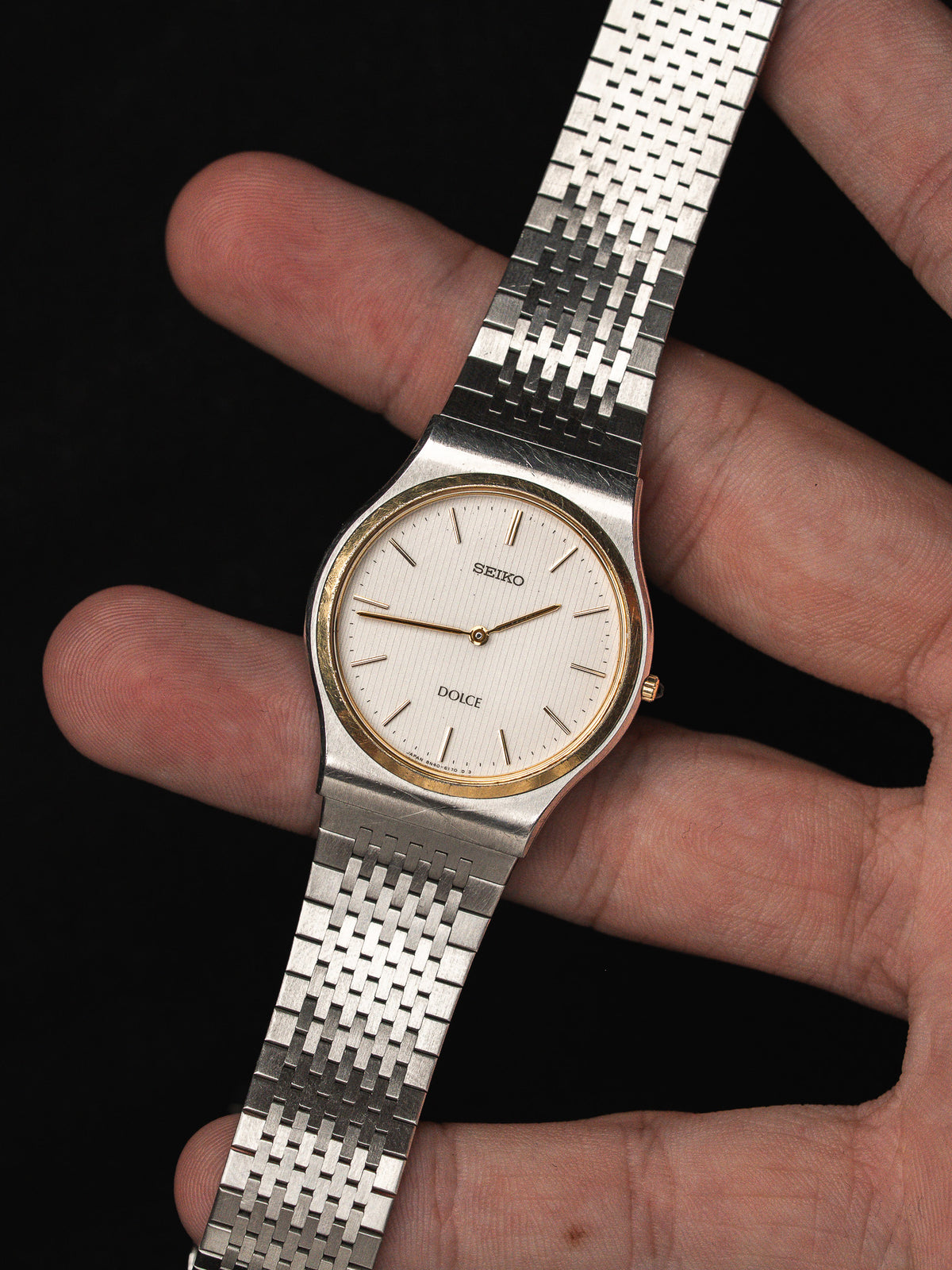 Orologio indossato al polso - Vintage Seiko Dolce 8N40-6090 Watch - Atelier Victor