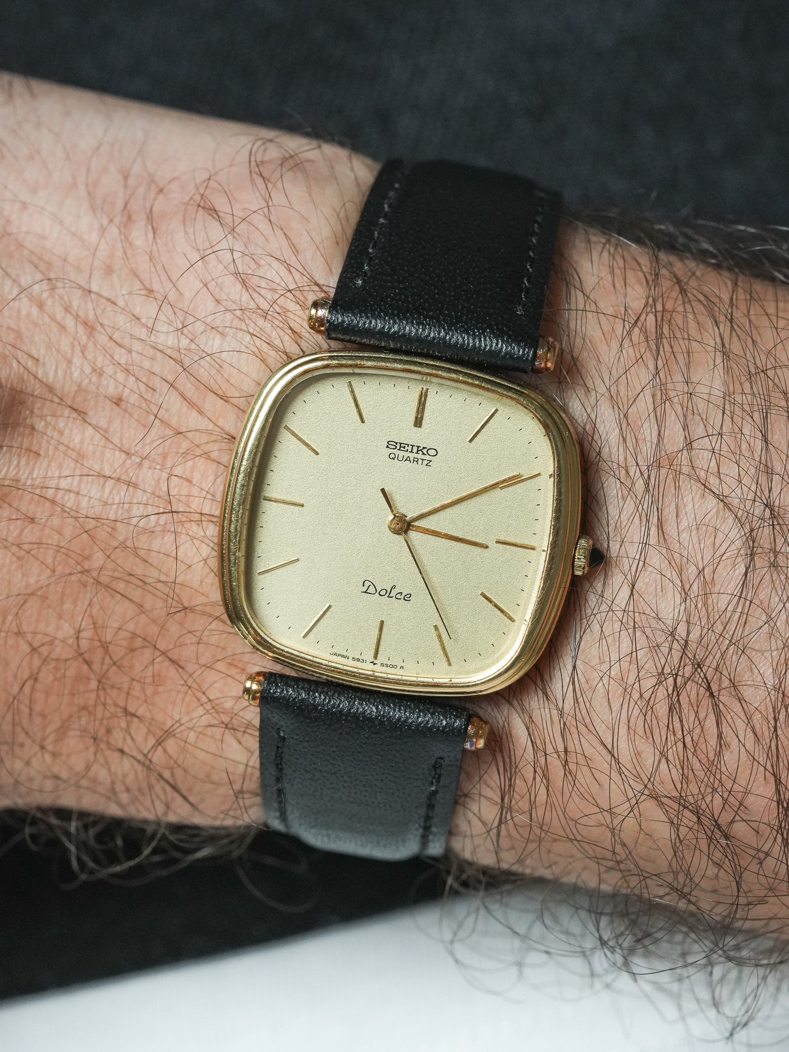 Montre Seiko Dolce Vintage - Boitier TV Or (1984) - Atelier Victor