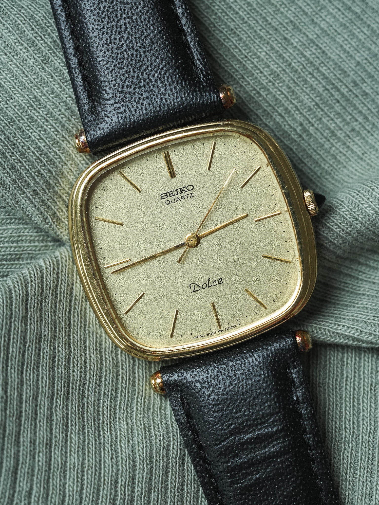 Montre Seiko Dolce Vintage - Boitier TV Or (1984) - Atelier Victor