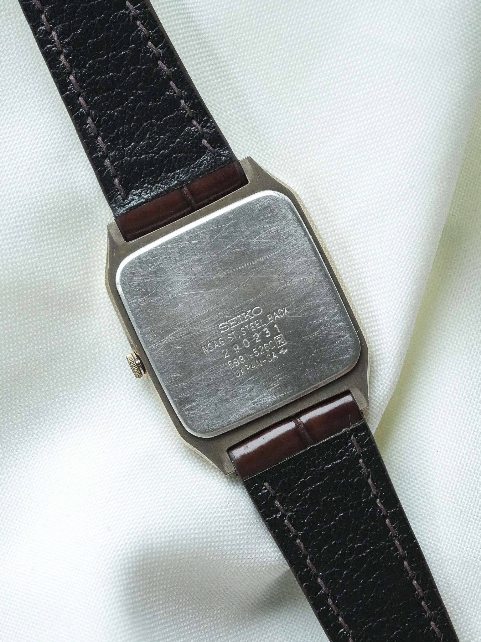 Montre Seiko Dolce Vintage - Tonneau Bronze (1982) - Atelier Victor