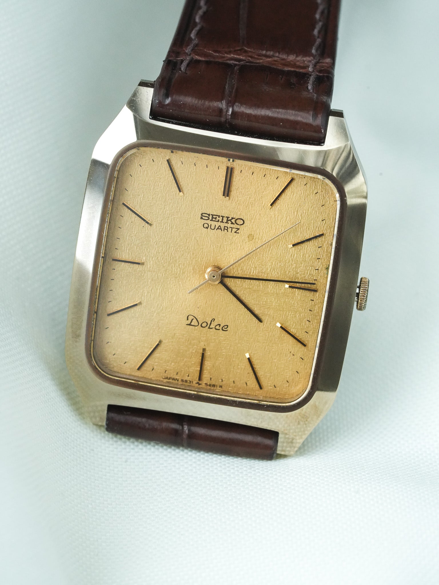 Montre Seiko Dolce Vintage - Tonneau Bronze (1982) - Atelier Victor