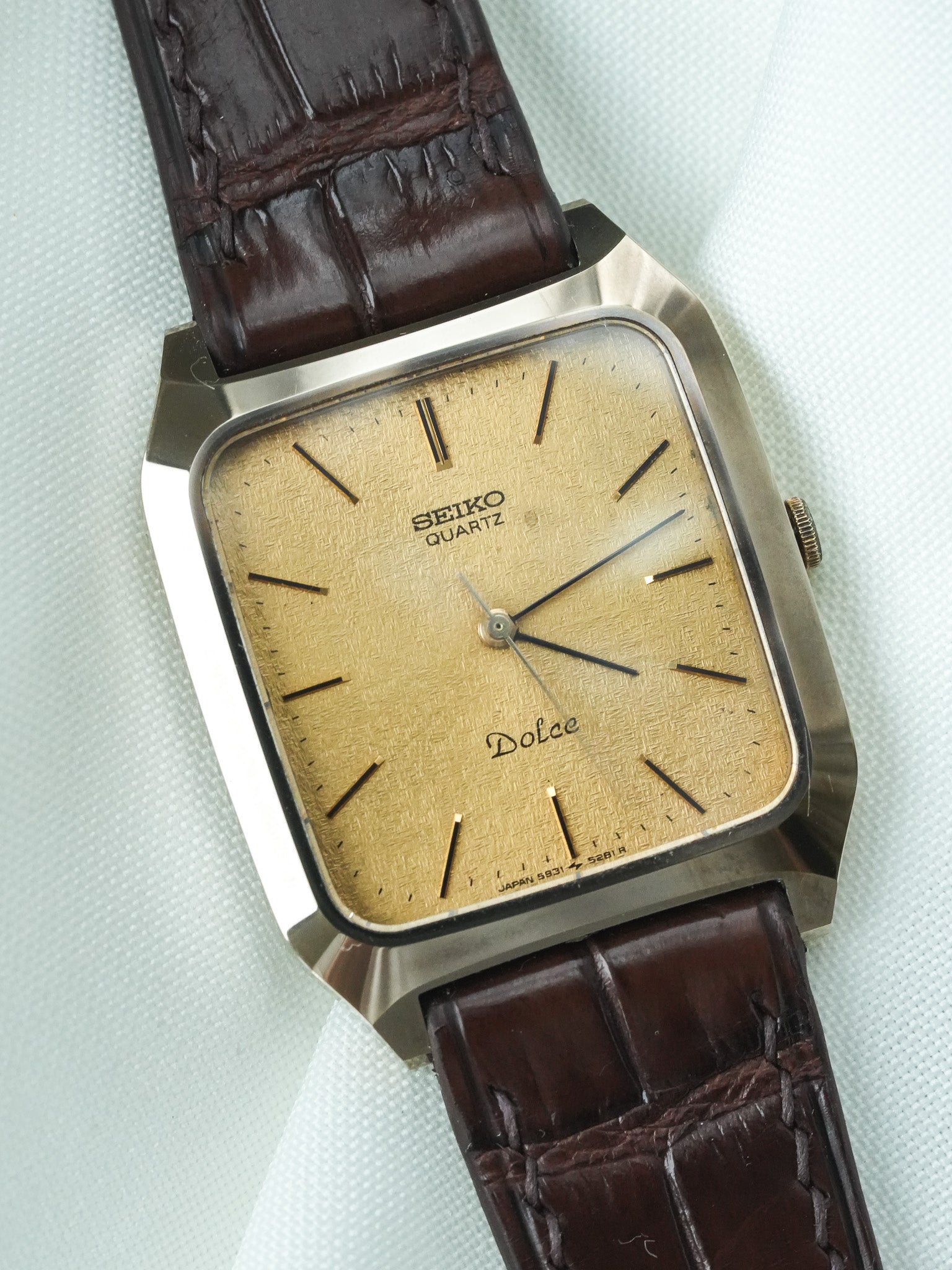Montre Seiko Dolce Vintage - Tonneau Bronze (1982) - Atelier Victor