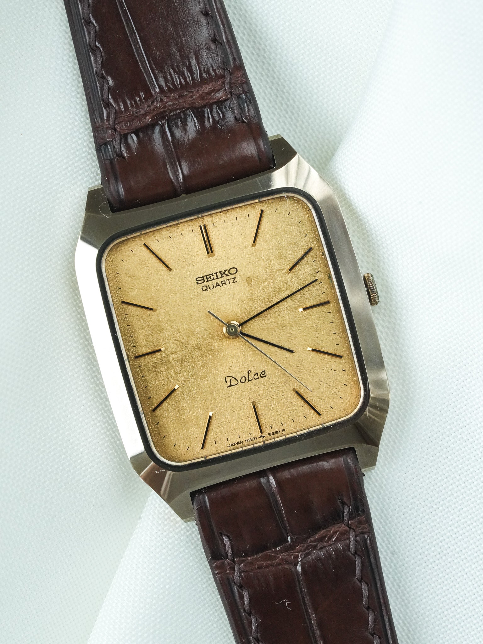 Montre Seiko Dolce Vintage - Tonneau Bronze (1982) - Atelier Victor