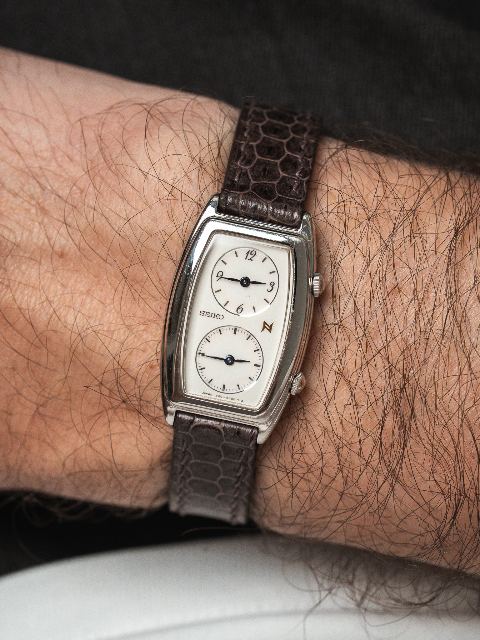 Orologio Seiko Dual Time Vintage in acciaio — doppio fuso orario (2005)