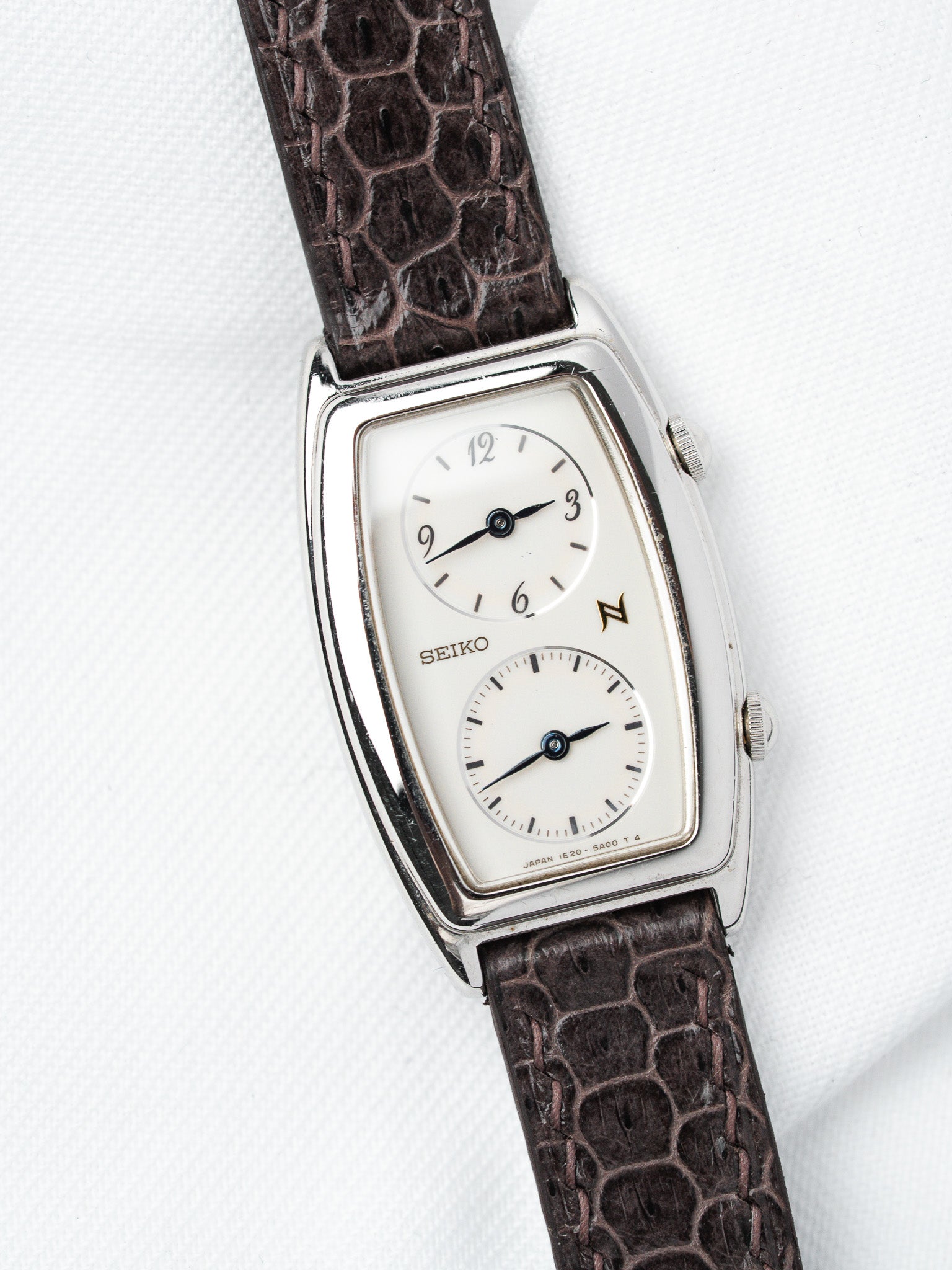 Винтажные часы Seiko Dual Time из стали — двойной часовой пояс (2005)