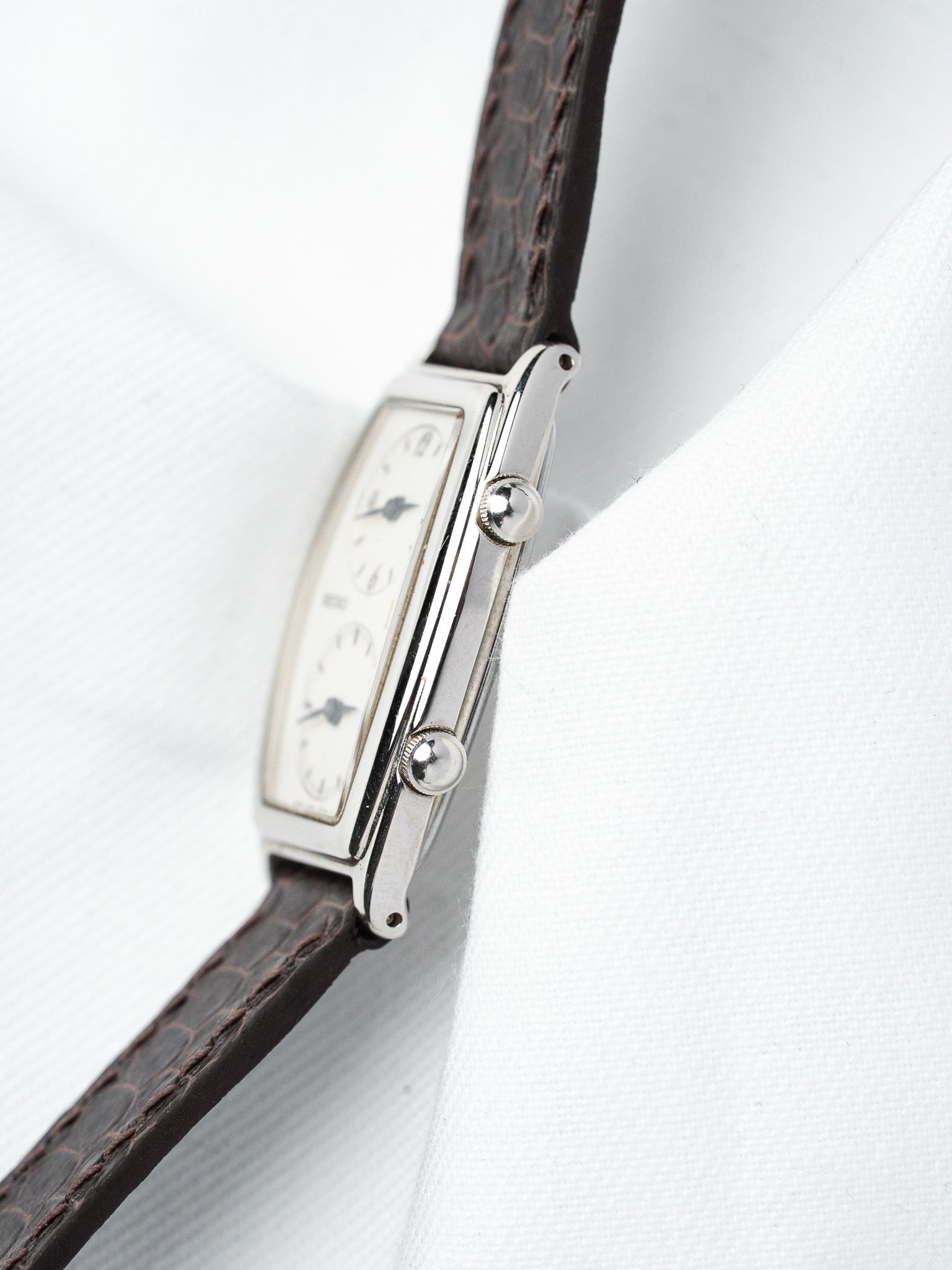 Винтажные часы Seiko Dual Time из стали — двойной часовой пояс (2005)