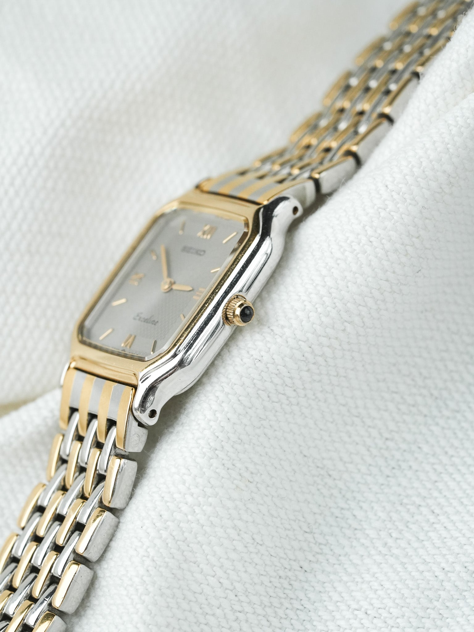 Montre Seiko Exceline Vintage - Maille Acier Or (1988) - Atelier Victor