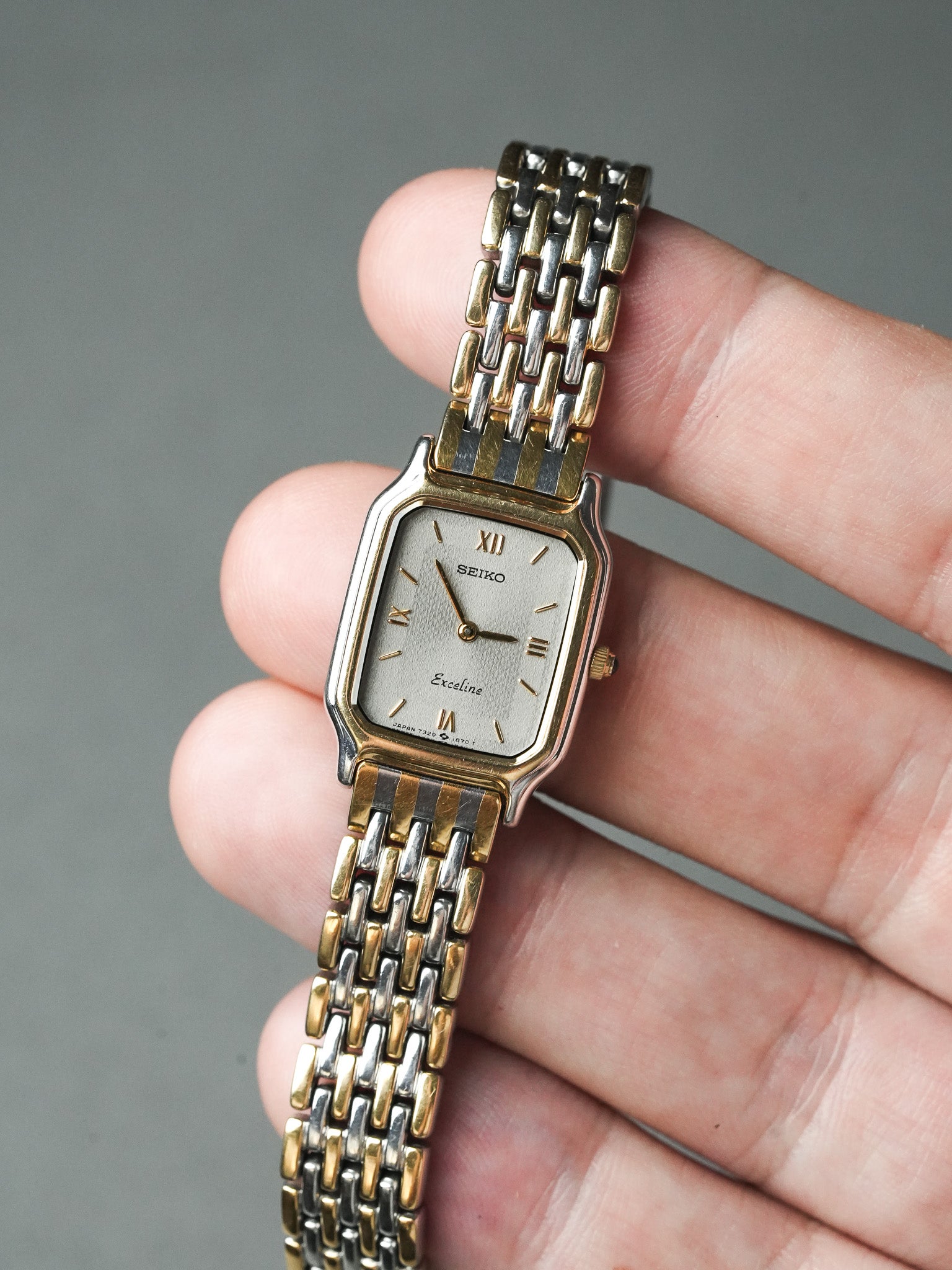 Montre Seiko Exceline Vintage - Maille Acier Or (1988) - Atelier Victor