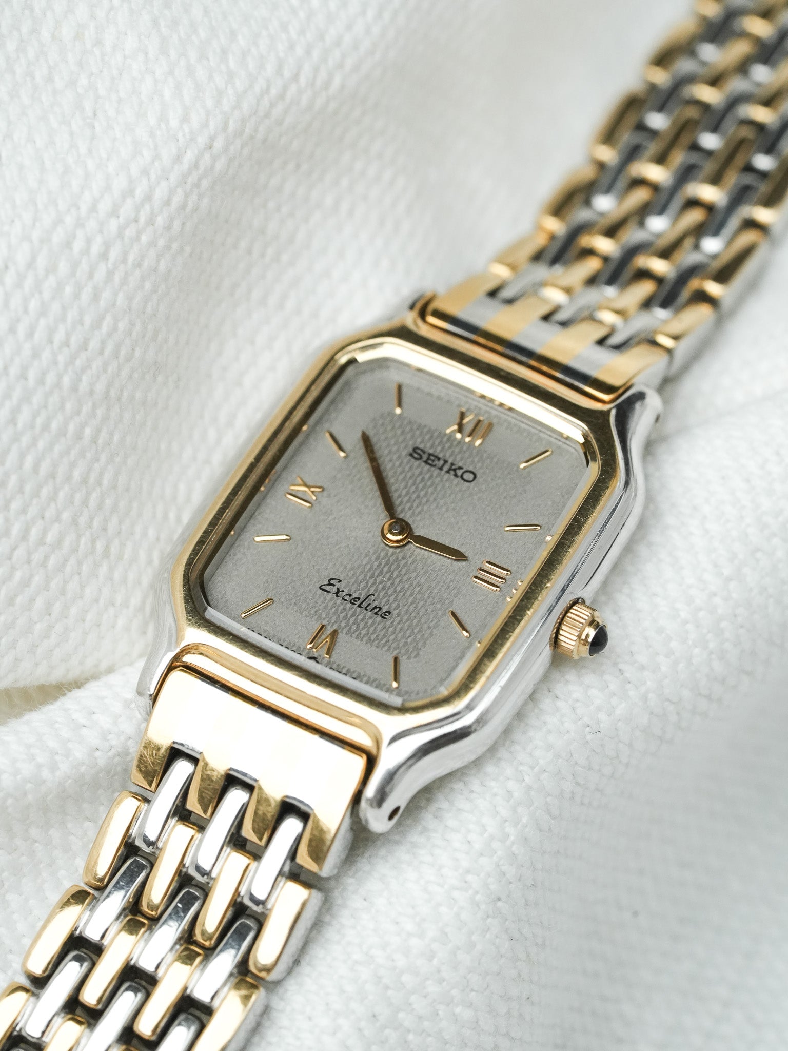 Montre Seiko Exceline Vintage - Maille Acier Or (1988) - Atelier Victor