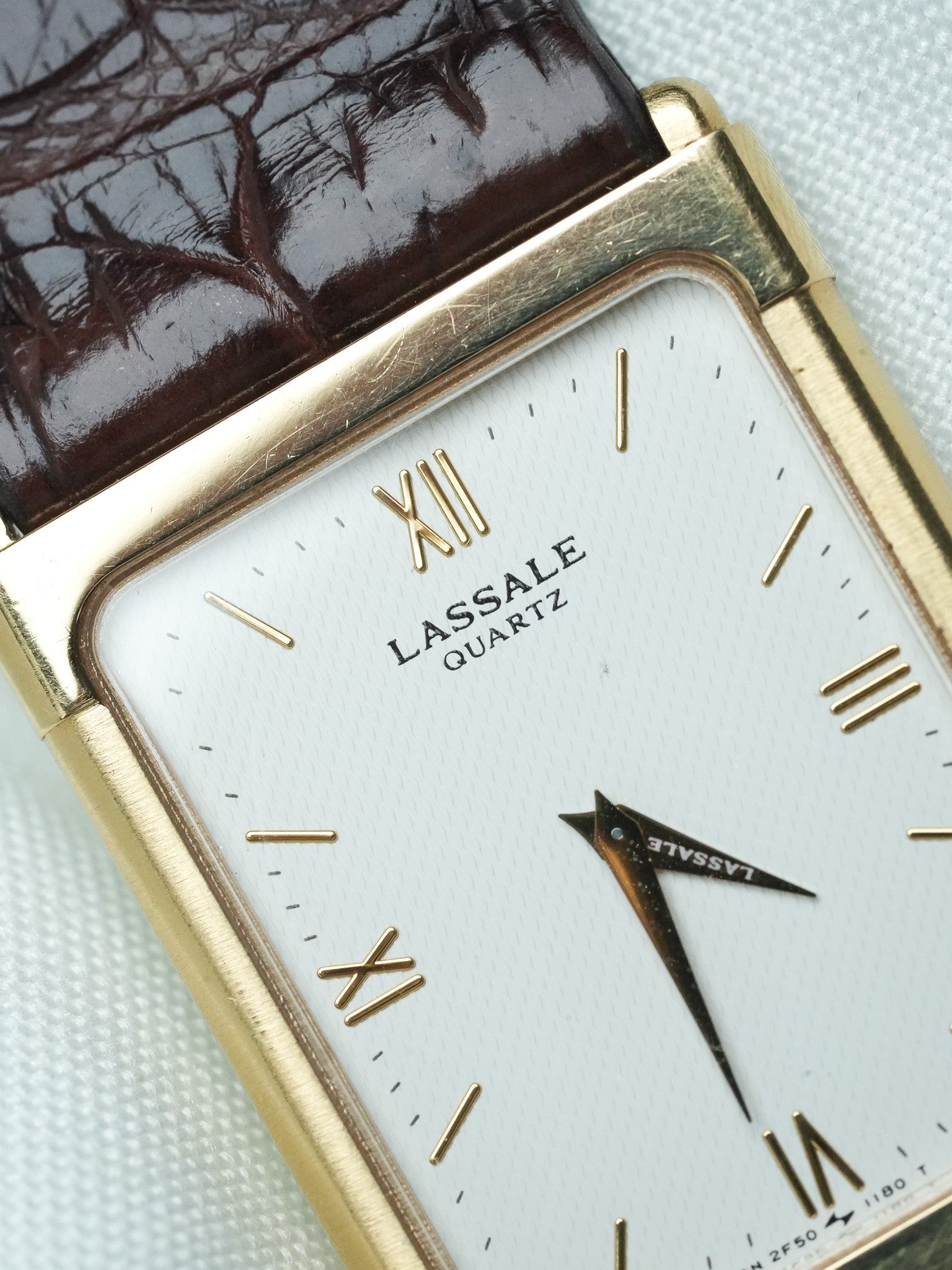Montre Seiko Lassale Vintage - Tank Extra plaqué Or (1988) - Atelier Victor