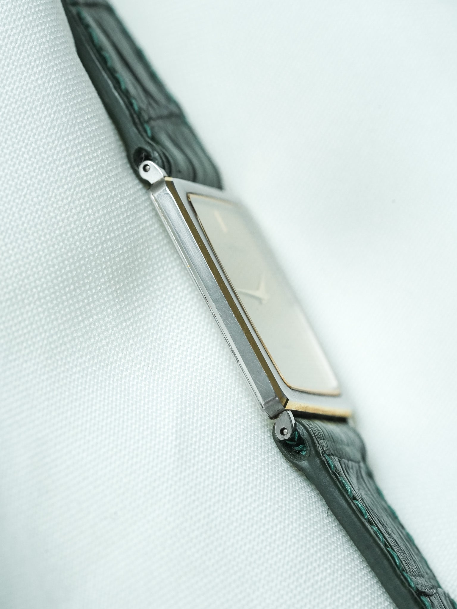 Montre Seiko Lassale Vintage - Tank Extra plate Acier Or (1984) - Atelier Victor