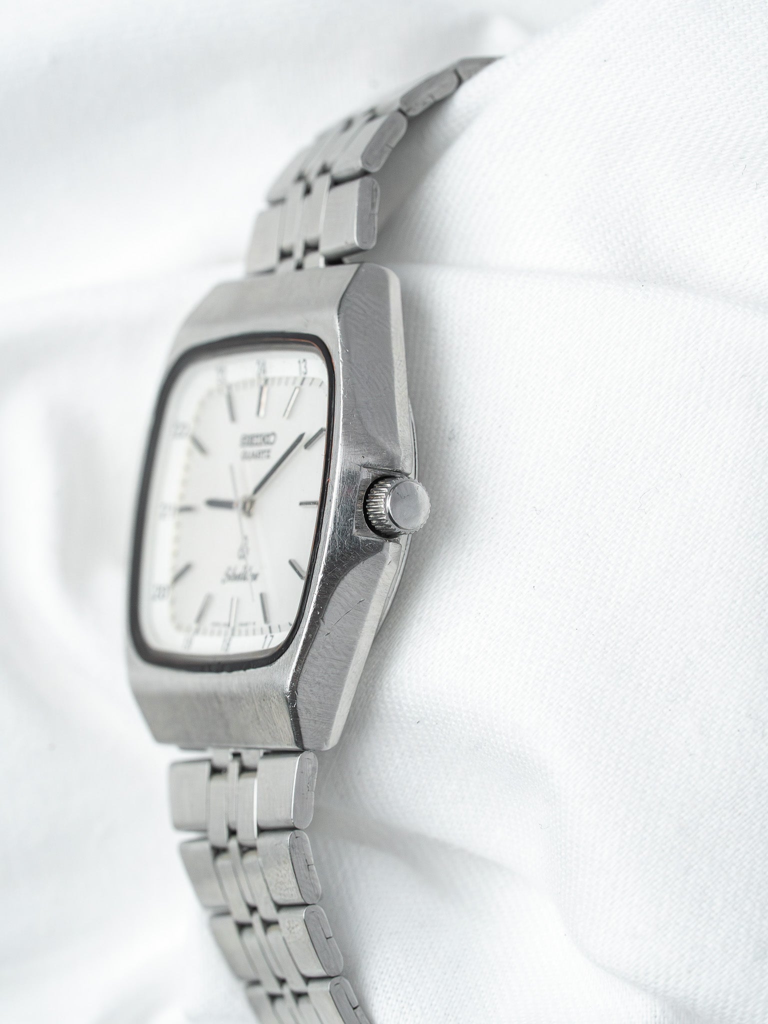 Montre Seiko SilverWave 8221-5020 Acier — Coussin TV (1980)