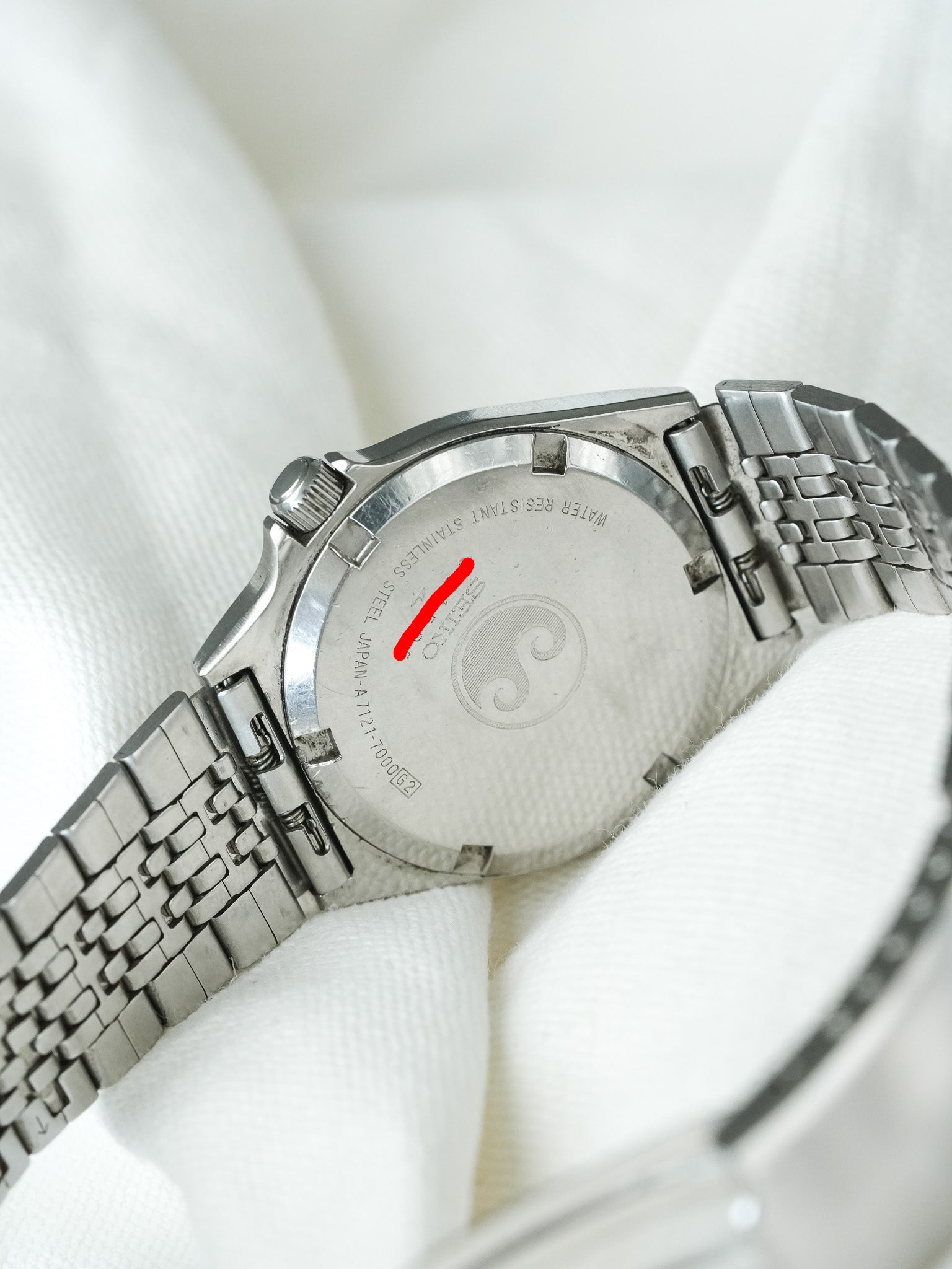 Montre Seiko Silverwave Vintage - Acier Bleu Ensoleillé (1979) - Atelier Victor