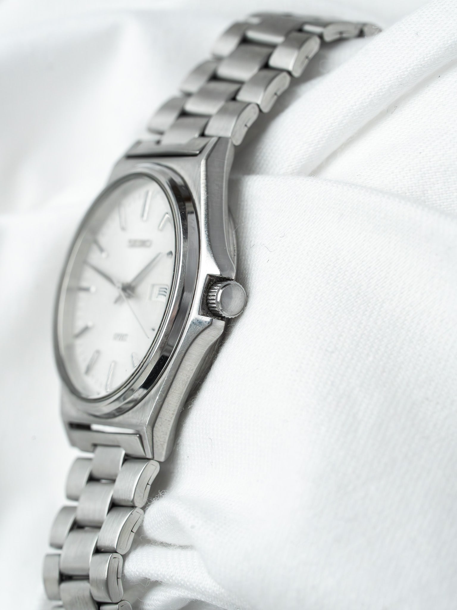 Montre Seiko Spirit 7N43-7180 Acier — Jour Kanji Date (2000s)