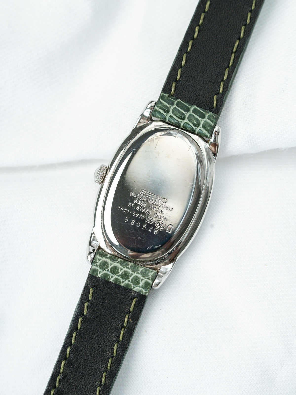 Fondo de caja de acero - Reloj Seiko 1F21-5B70 acero - Atelier Victor