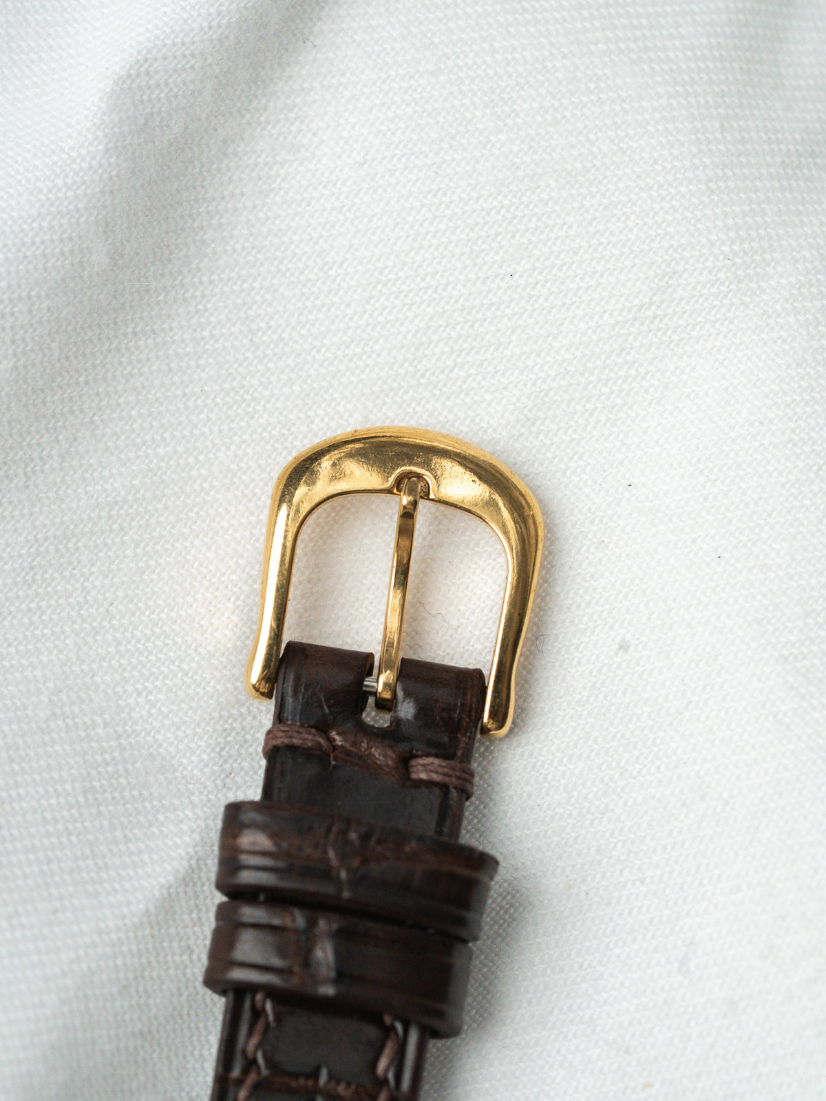 Boucle ardillon dorée - Montre Seiko 1F21-5B70 plaqué or - Atelier Victor