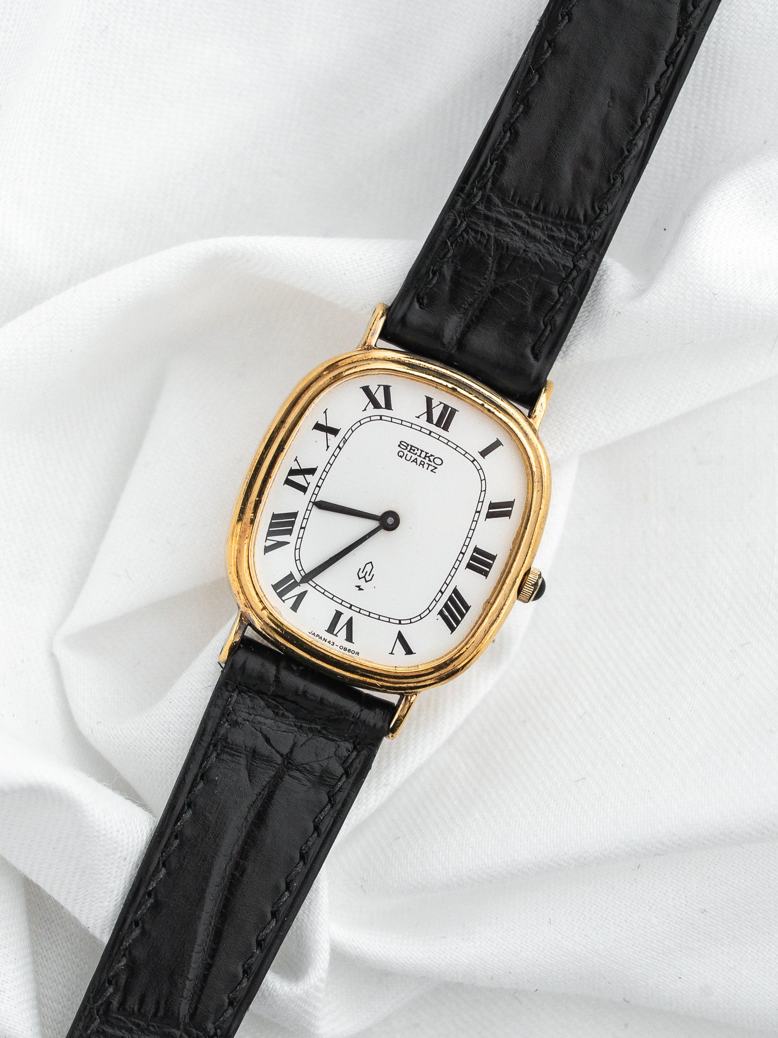 Montre Seiko Vintage 43-3180 — Vermeil Argent 925 Ovale (1976)