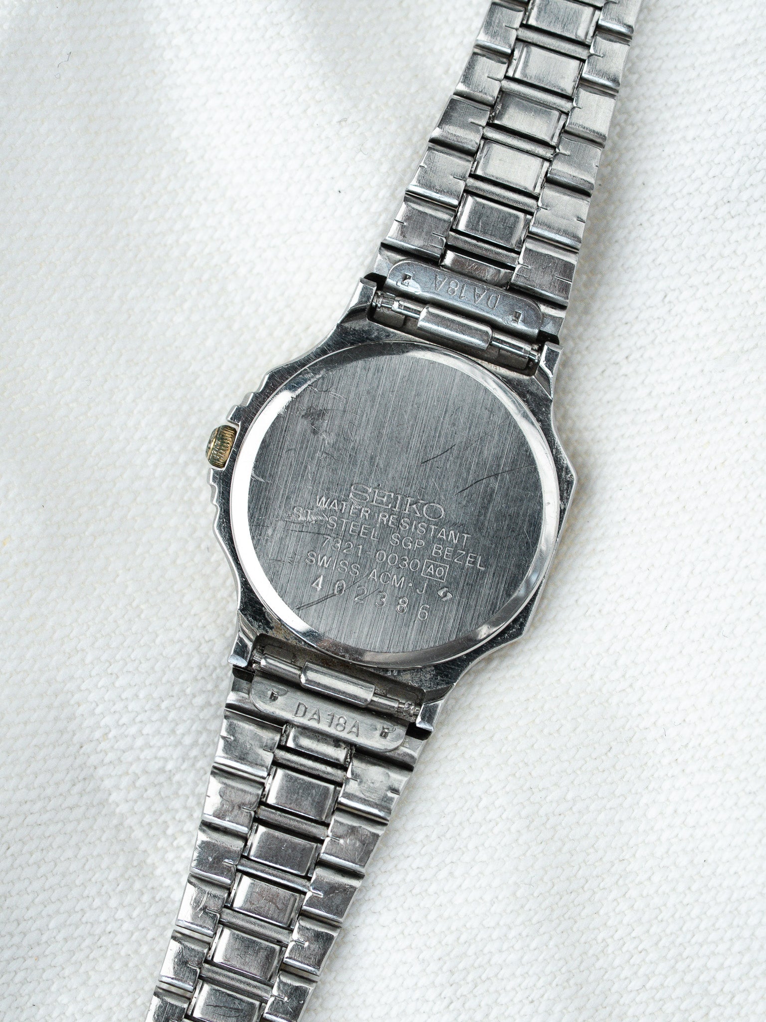 Montre Seiko Vintage - 7321-003 Acier Or Godron Octogonale (1984) - Atelier Victor