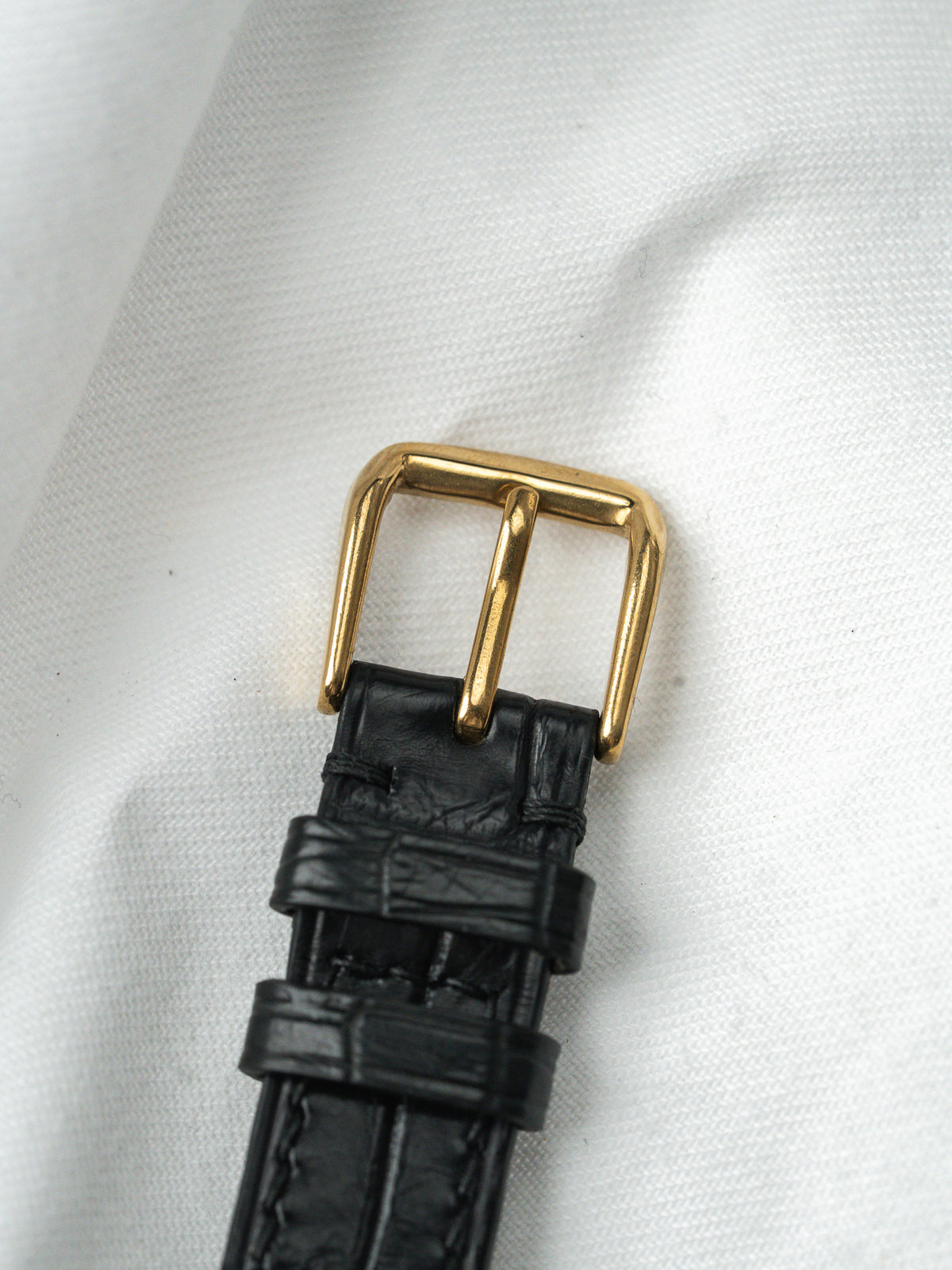 Boucle ardillon dorée - Montre Seiko 9020-7000 - Atelier Victor