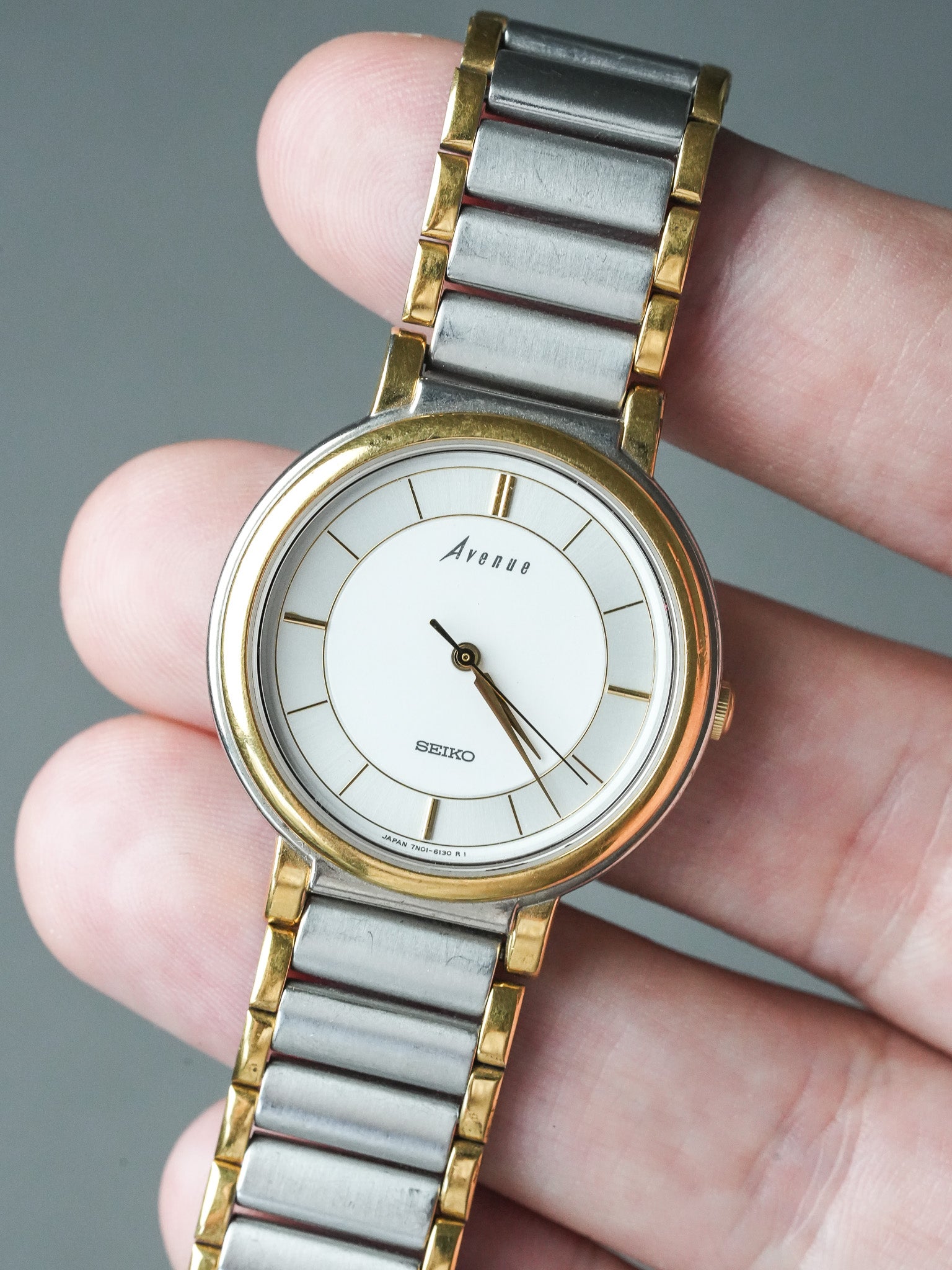 Montre Seiko Vintage - Avenue Acier Bicolore (2001) - Atelier Victor