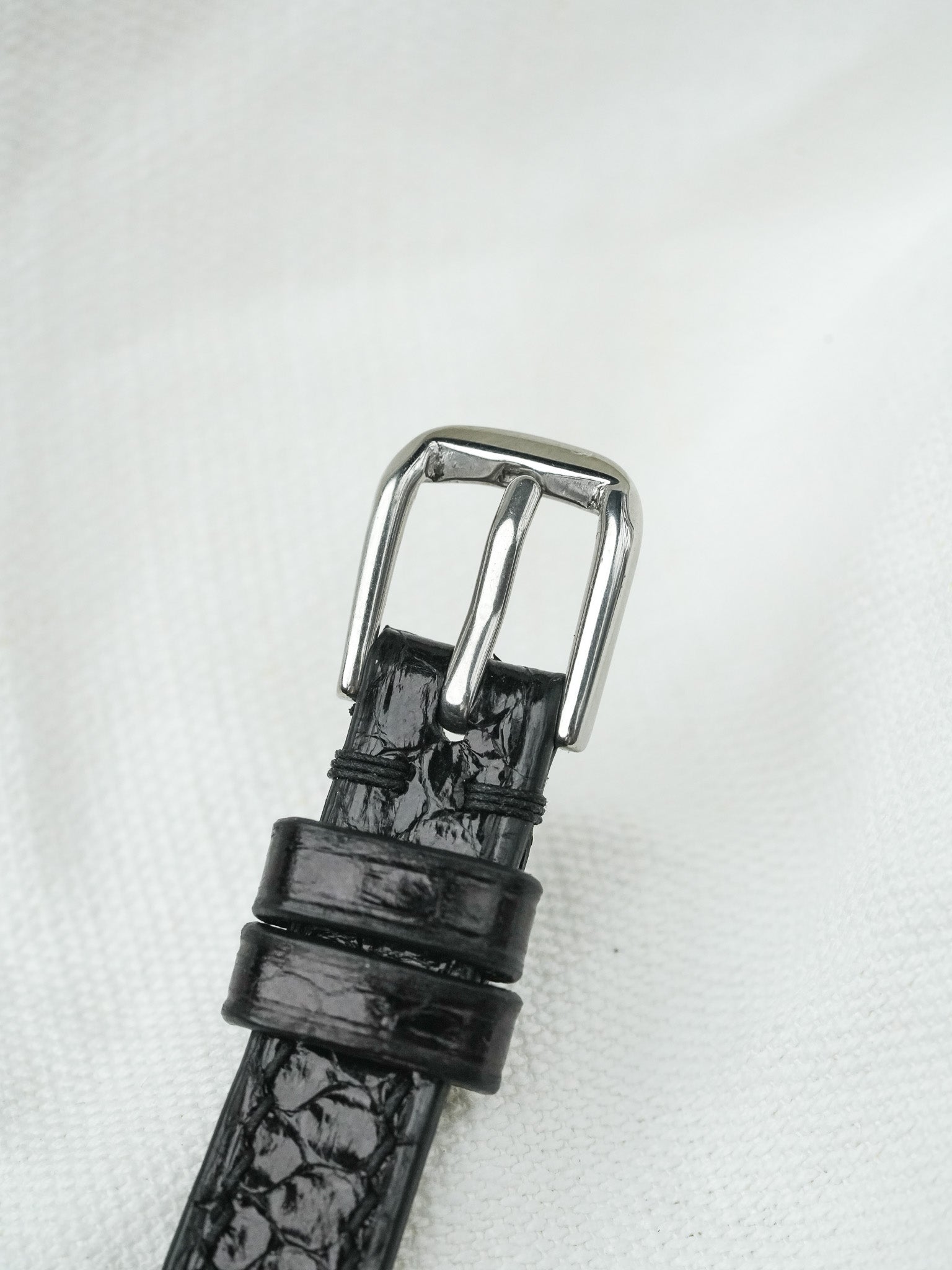 Montre Seiko Vintage - Baignoire Acier Cuir Noir 1F21-5B70 (2004) - Atelier Victor
