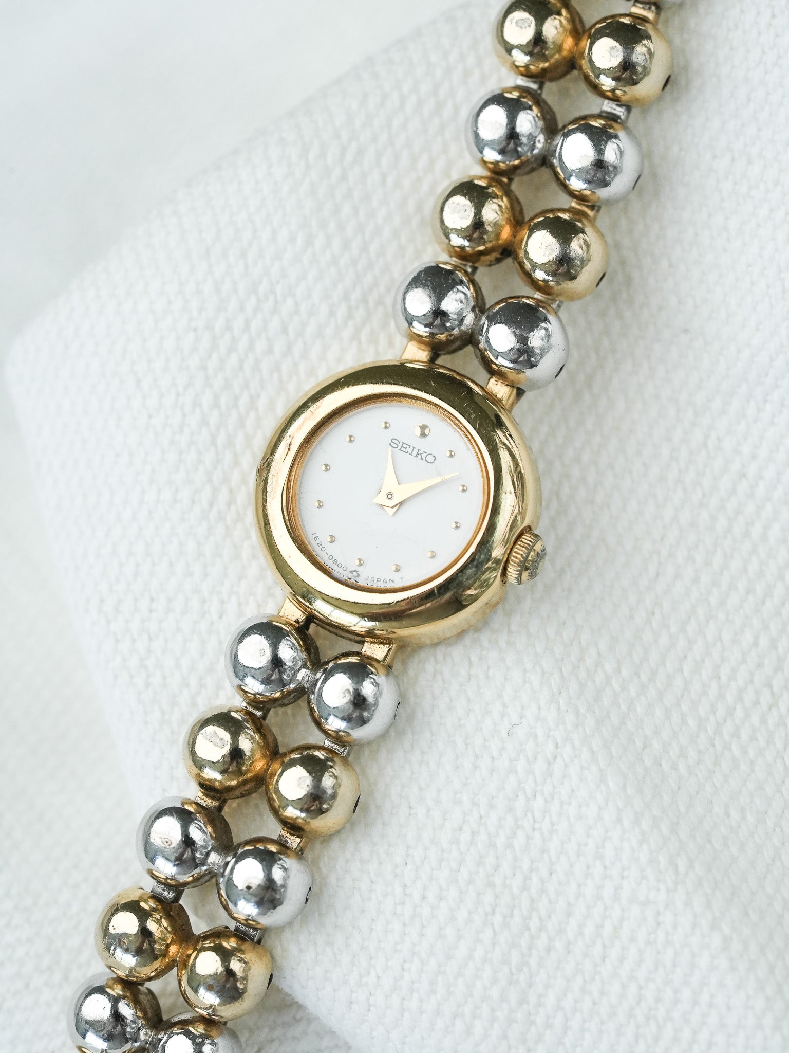 Montre Seiko Vintage - Cocktail Boules Bicolore Deux Rangées (1985) - Atelier Victor