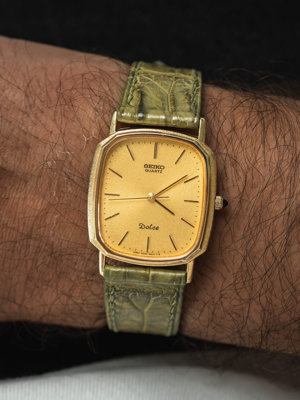 Portée au poignet - Montre Seiko Dolce 6030-5550 - Atelier Victor