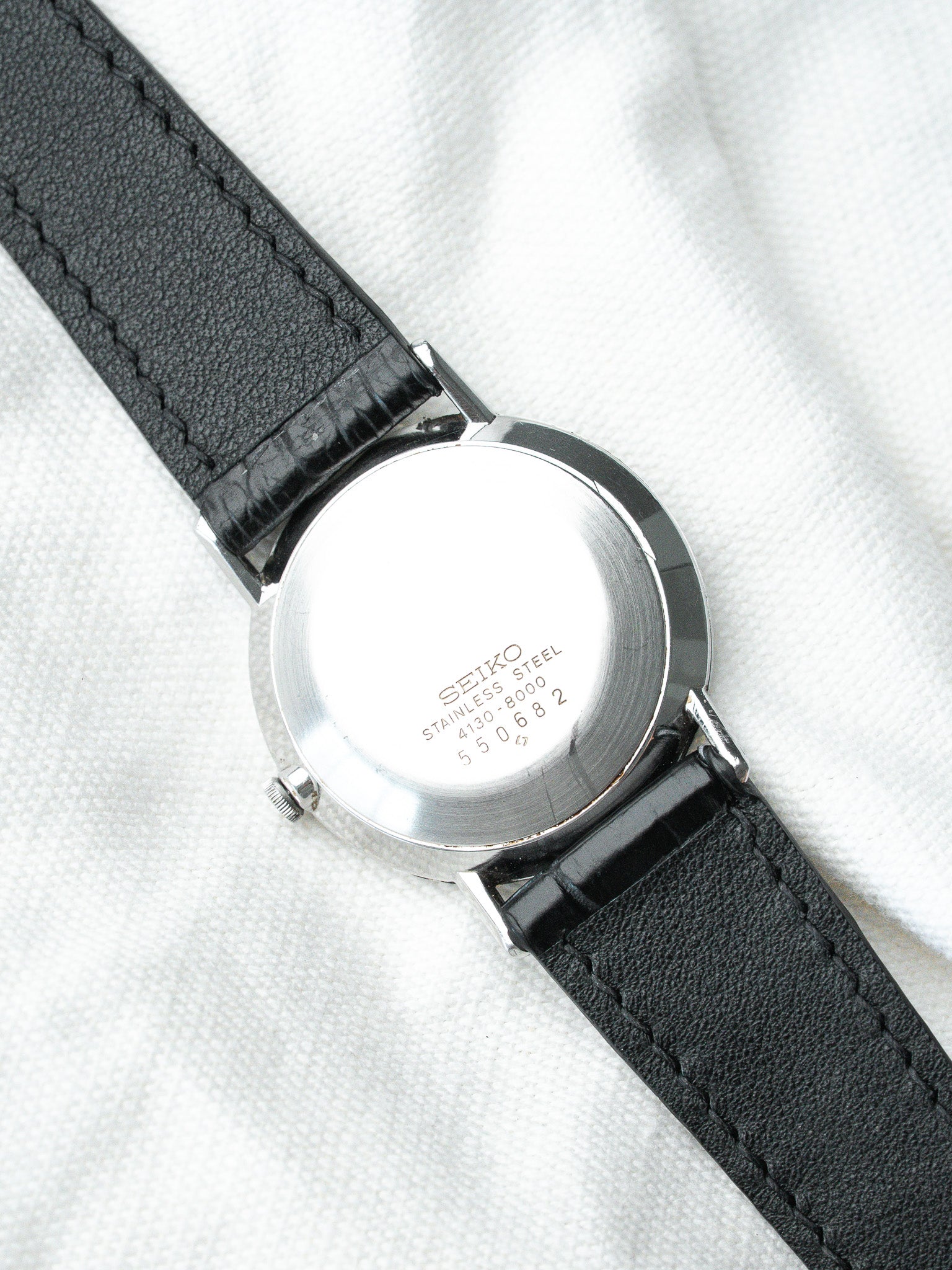 Montre Seiko Vintage - Ronde Acier Chocolat 4130-8000 (1975) - Atelier Victor
