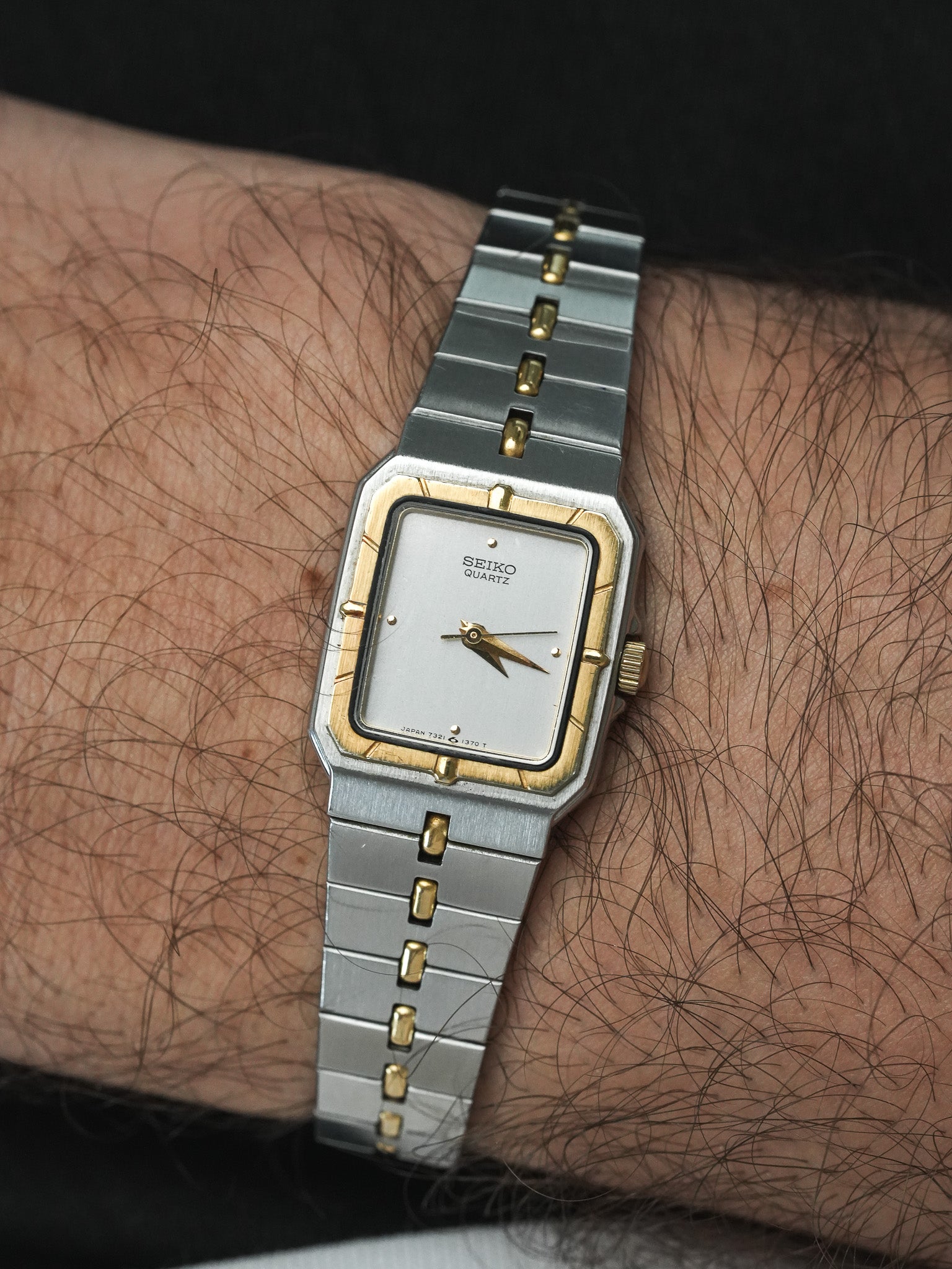 Montre Seiko Vintage - Style Santos Godron (1985) - Atelier Victor