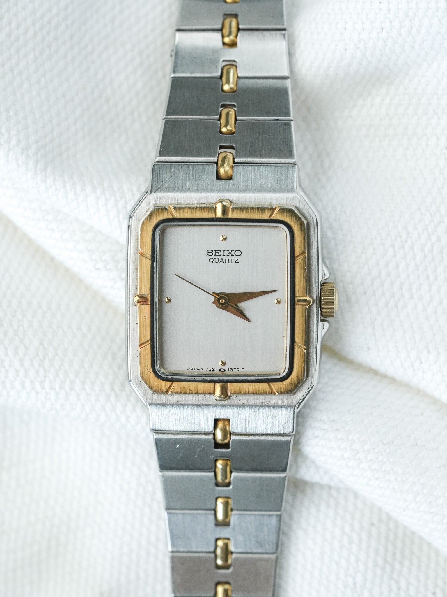 Montre Seiko Vintage - Style Santos Godron (1985) - Atelier Victor