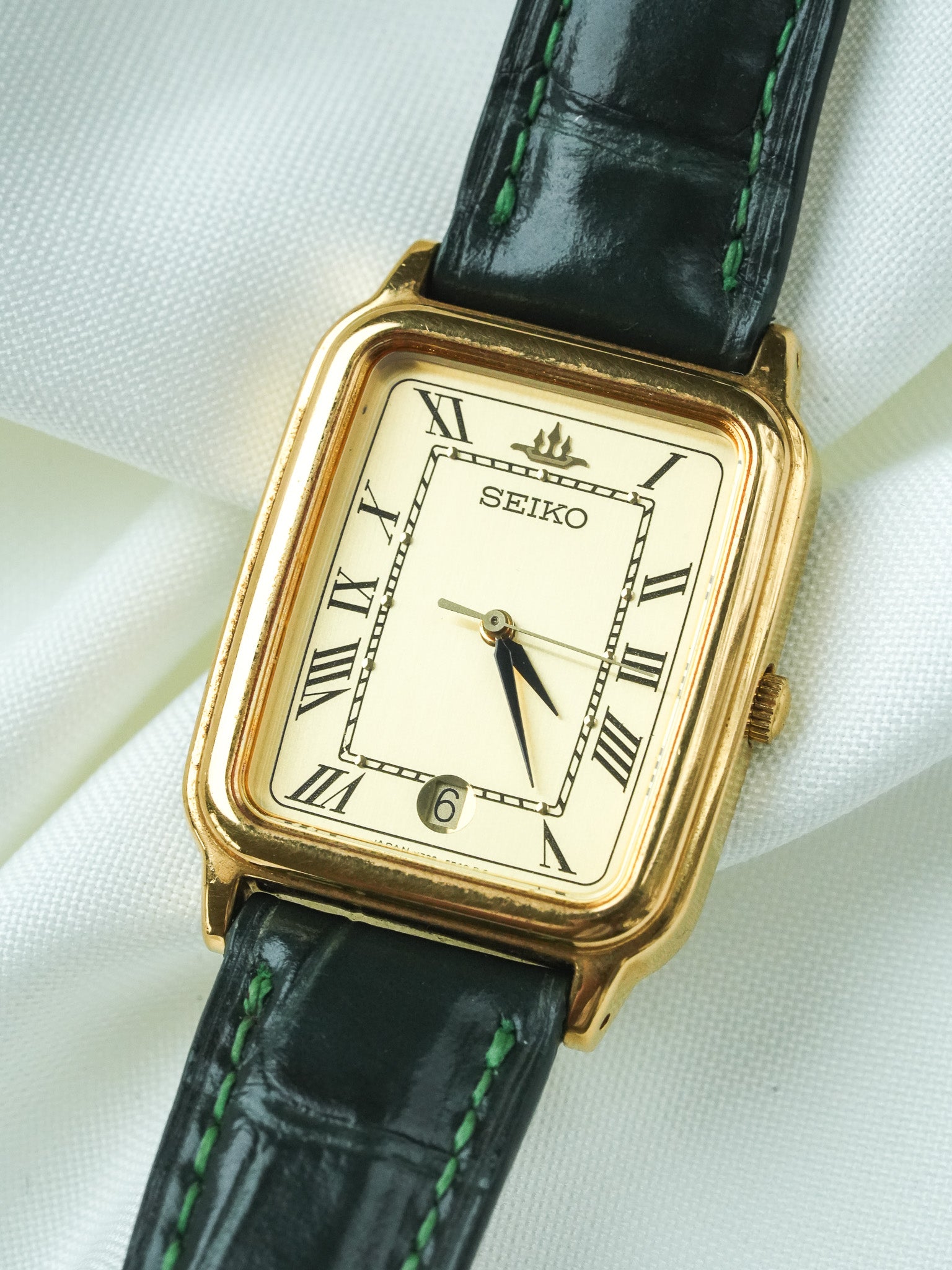 Montre Seiko Vintage - Tank Or Date 6h (1997) - Atelier Victor