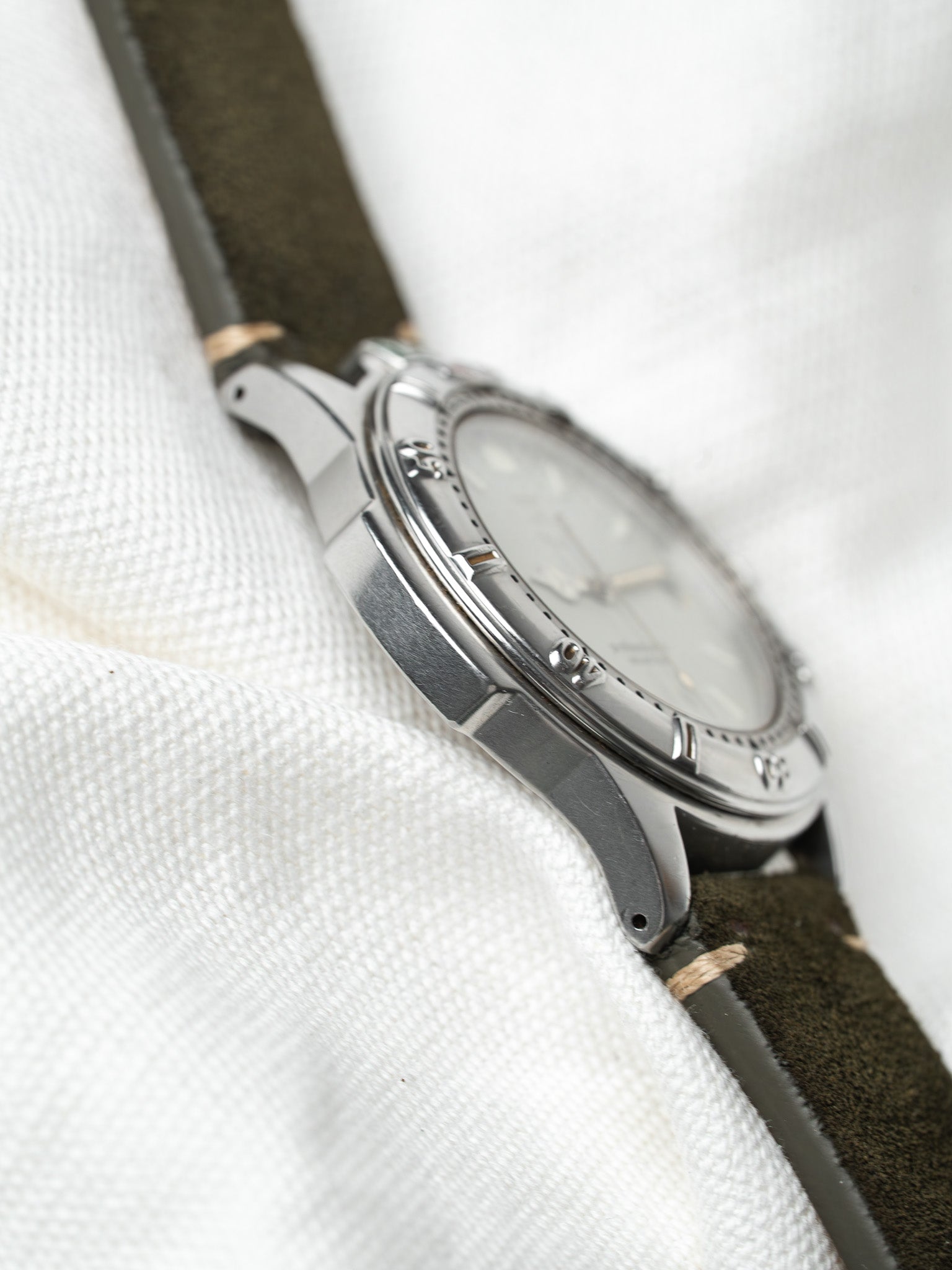 Montre Tag Heuer Professionnel 200 Vintage - Acier Cuir Cadran Gris (Années 1980) - Atelier Victor