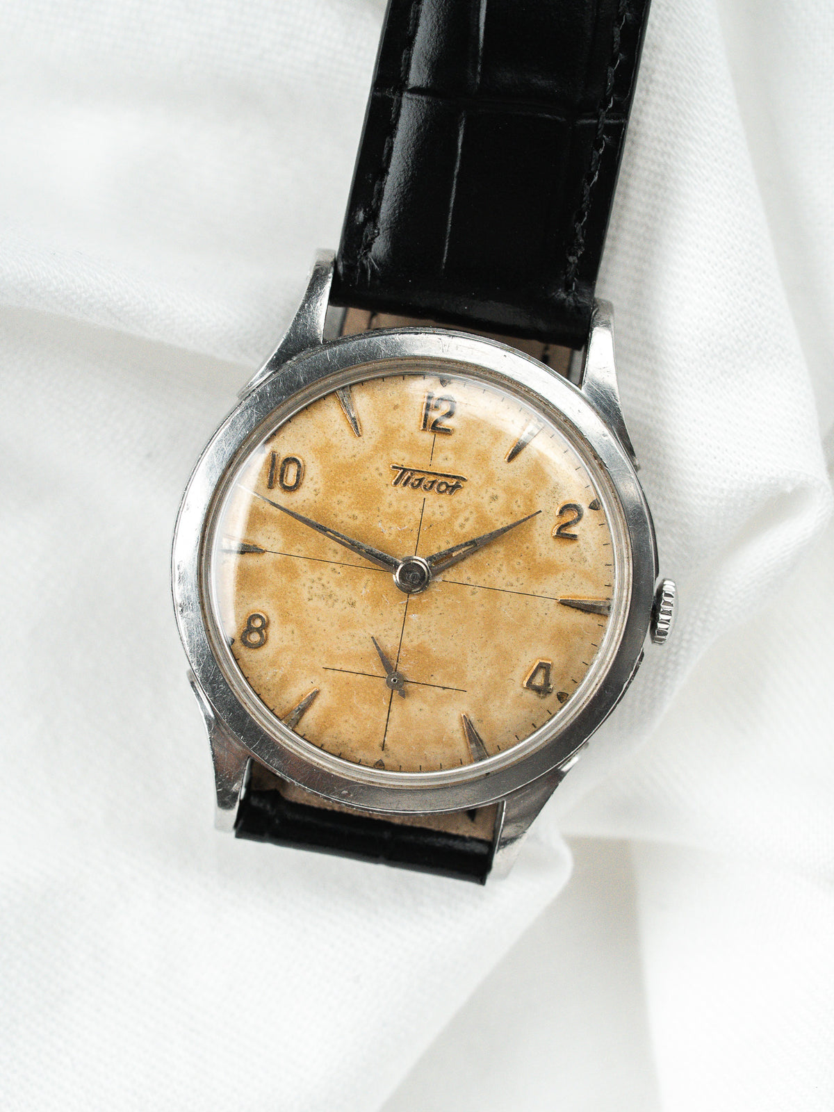 Boucle ardillon acier - Montre Tissot Petite Seconde Acier 1956 - Atelier Victor