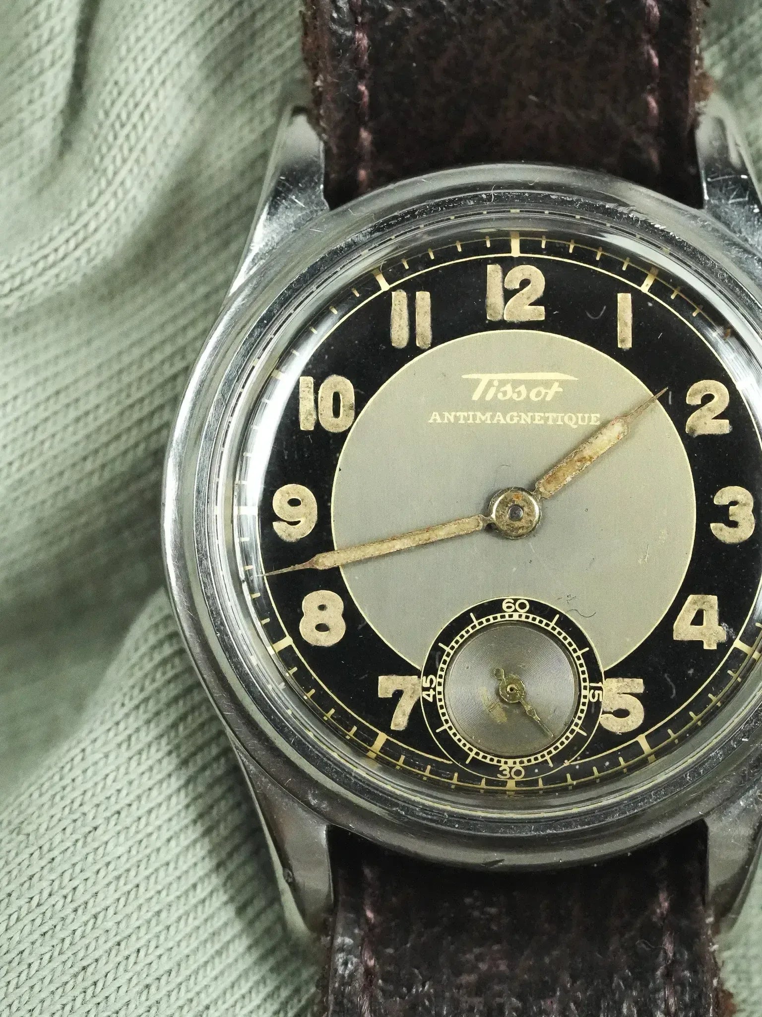 Montre Tissot Tuxedo Militaire Vintage - Acier 31mm (1943) - Atelier Victor