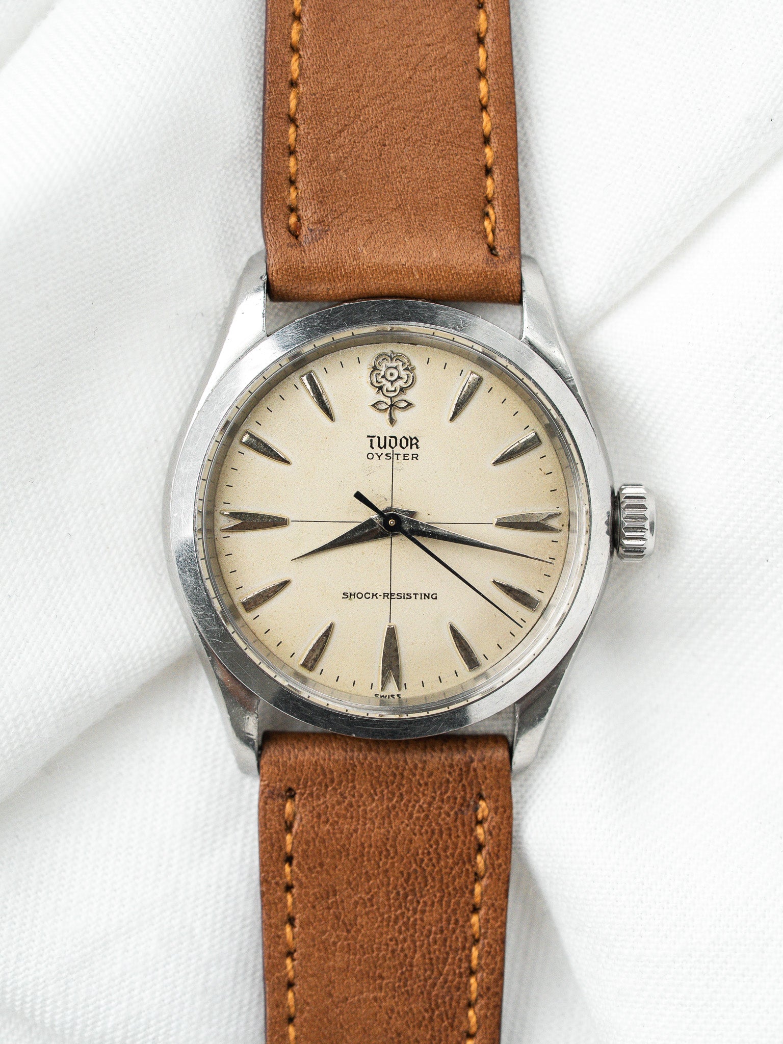 Tudor Oyster Watch 7934 Big Rose — Crosshair Dial (1959)
