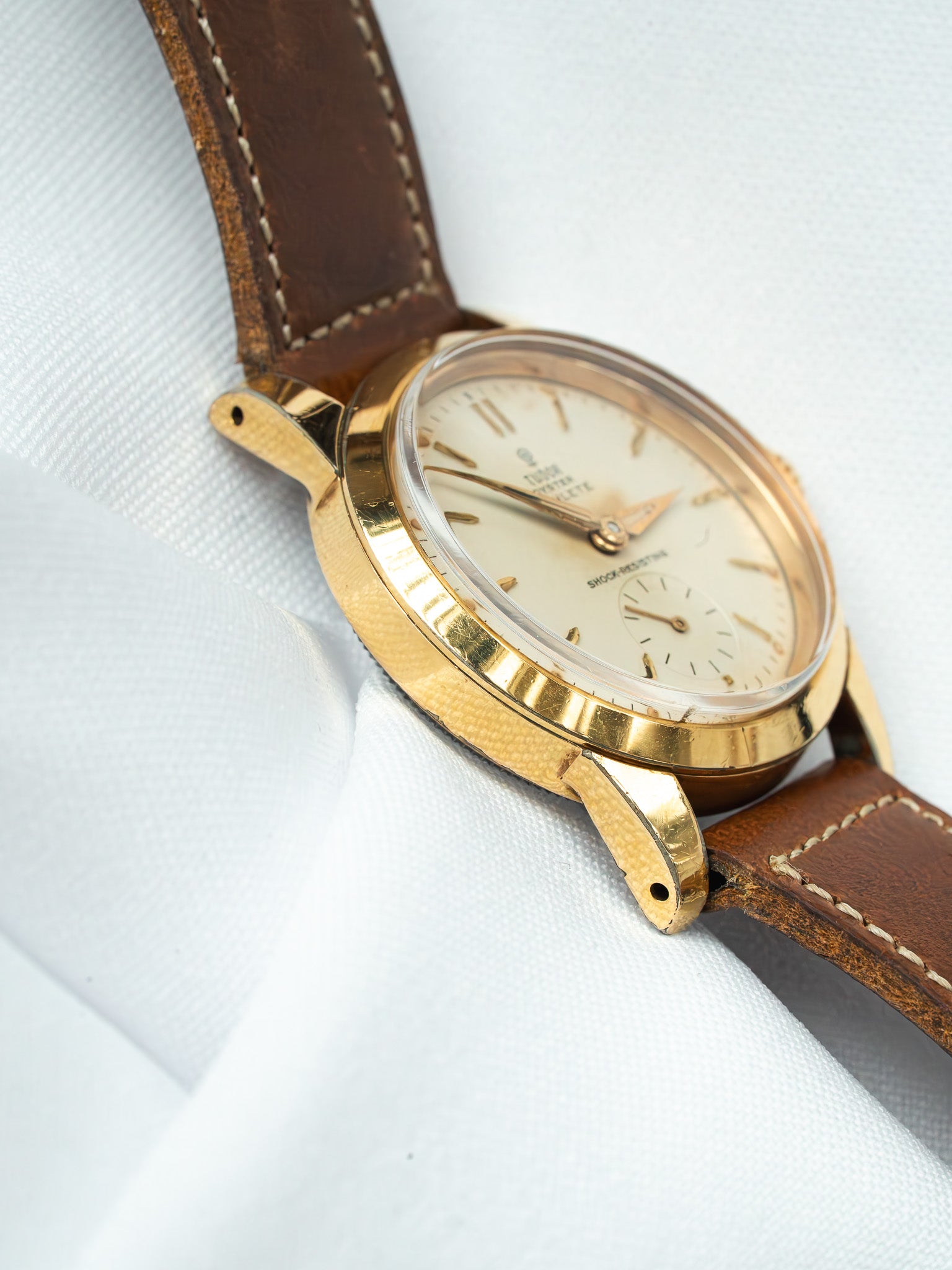 Montre Tudor Oyster Athlete Vintage - 32mm Plaqué Or (1959) - Atelier Victor