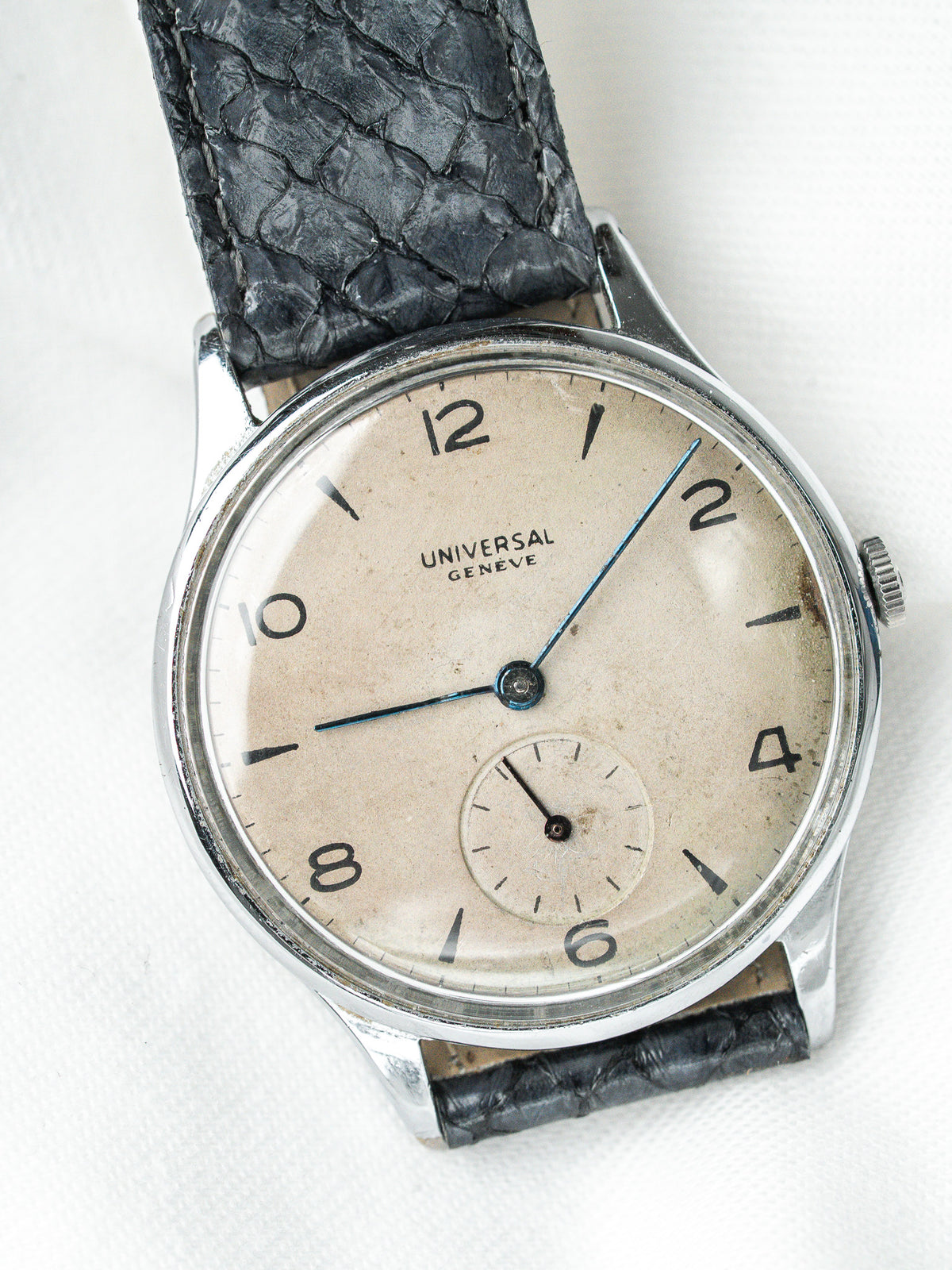 Couronne acier d'origine - Montre Universal Genève Calibre 262 Vintage - Atelier Victor