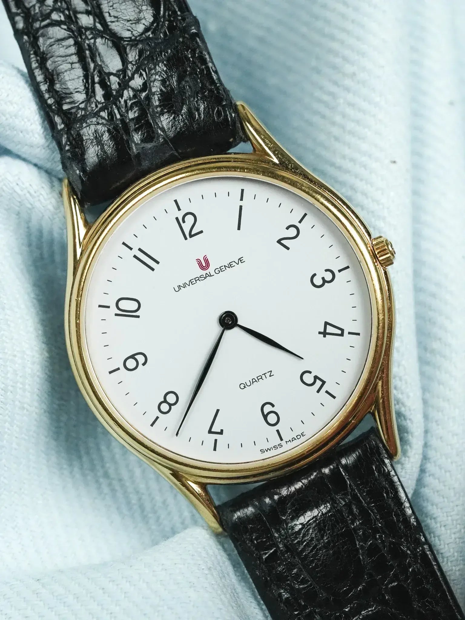 Montre Universal Genève 533.116 Vintage - 32mm Plaqué Or (Années 1980) - Atelier Victor