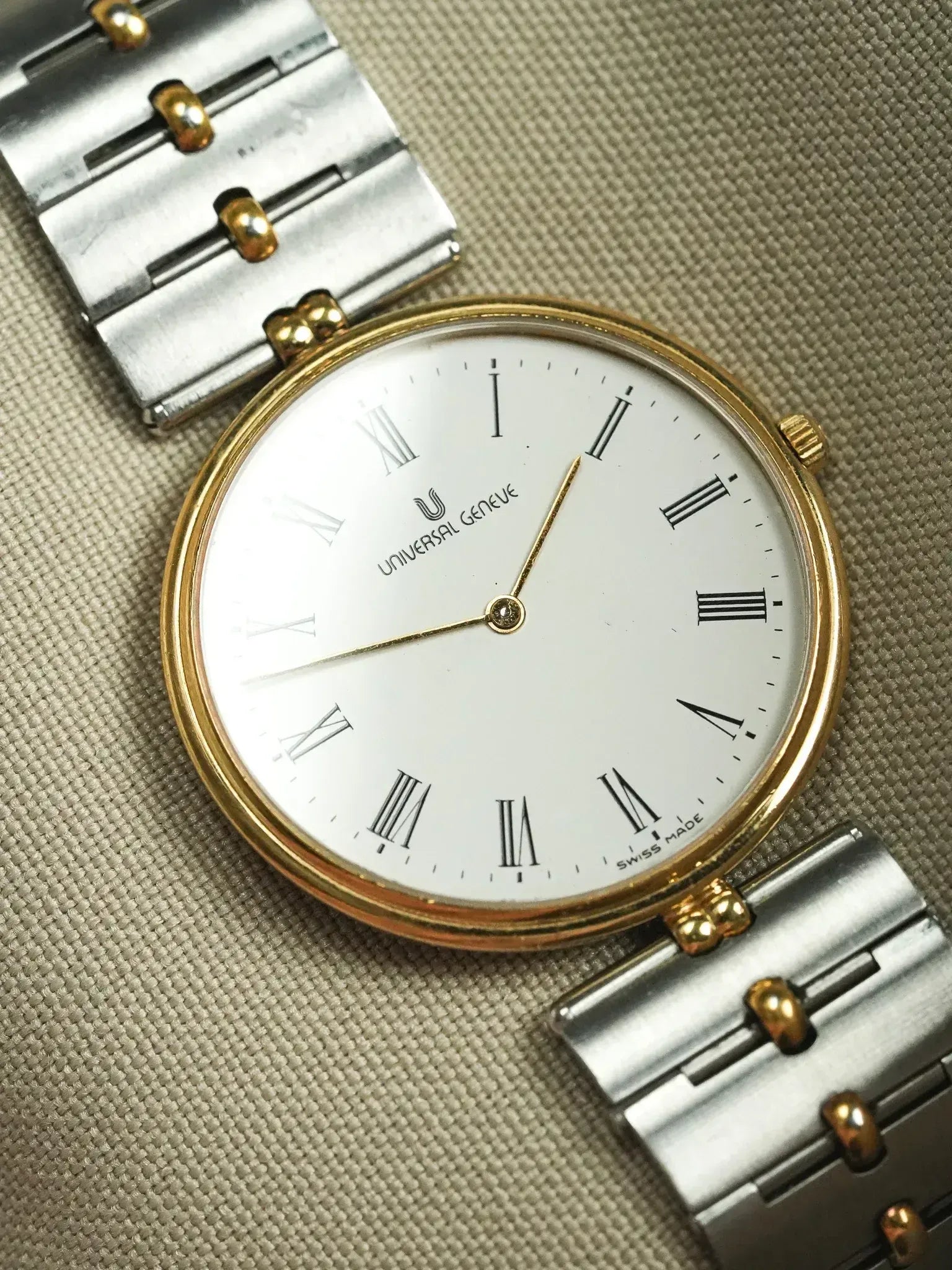 Montre Universal Genève 533.415 Vintage - Acier et Plaqué Or (Années 1990) - Atelier Victor