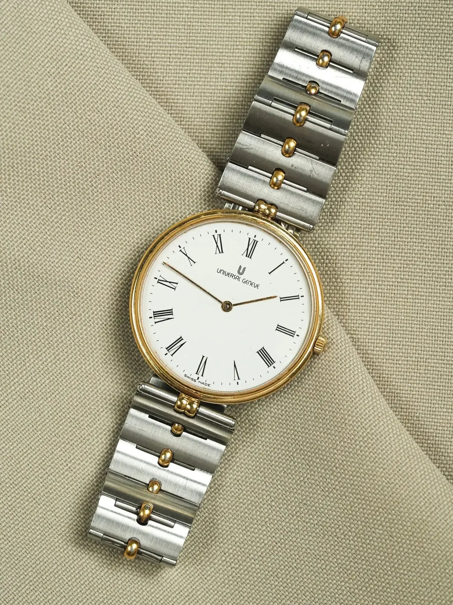 Montre Universal Genève 533.415 Vintage - Acier et Plaqué Or (Années 1990) - Atelier Victor