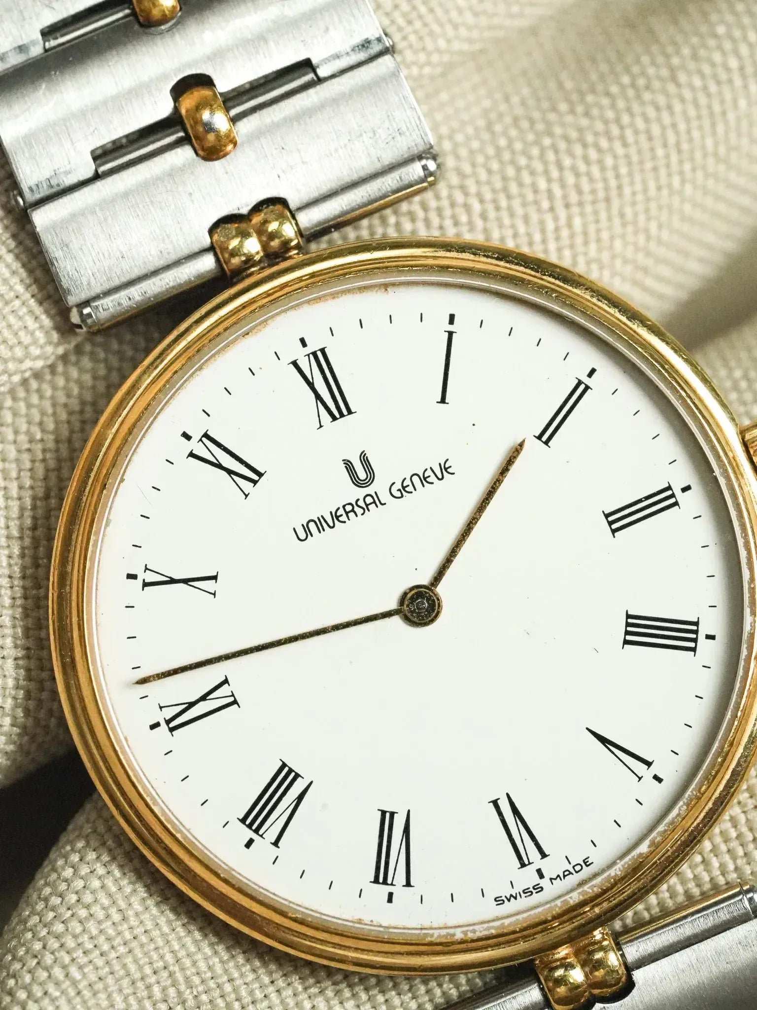 Montre Universal Genève 533.415 Vintage - Acier et Plaqué Or (Années 1990) - Atelier Victor