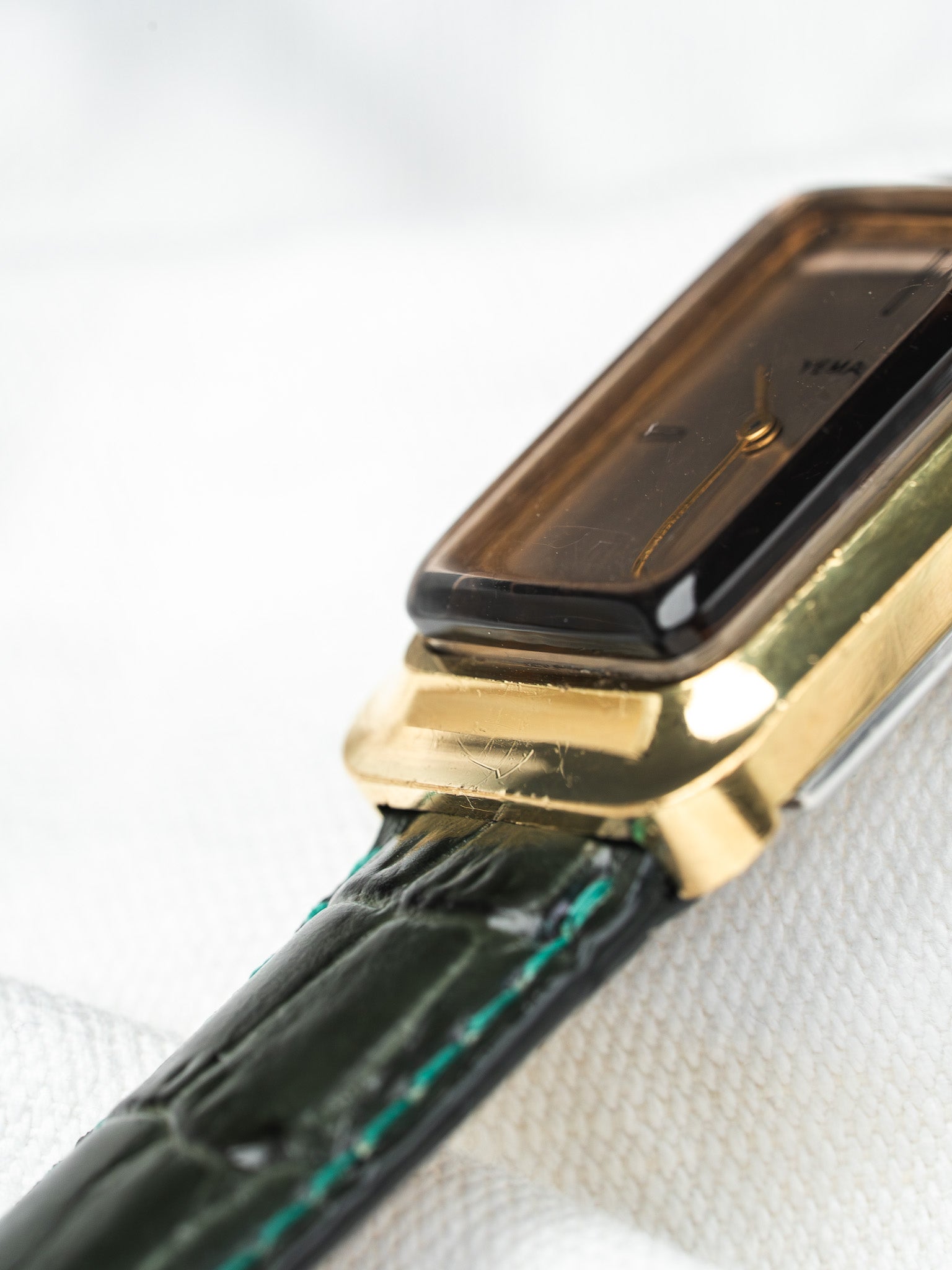 Vintage Yema Tank Gold-Plated — Salmon Dial (1970s)