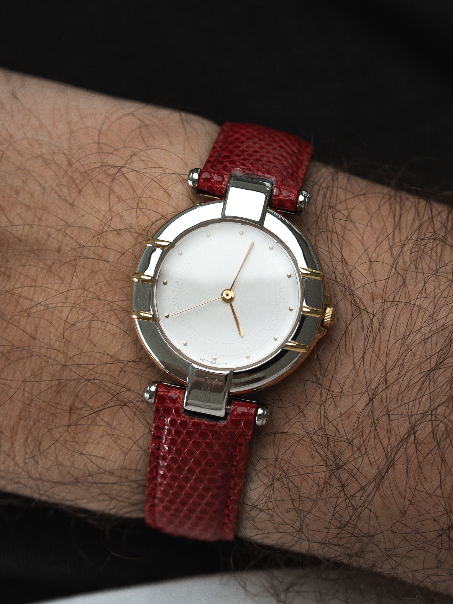 Montre YSL Vintage - Acier Or Rouge 30mm (Années 1990) - Atelier Victor