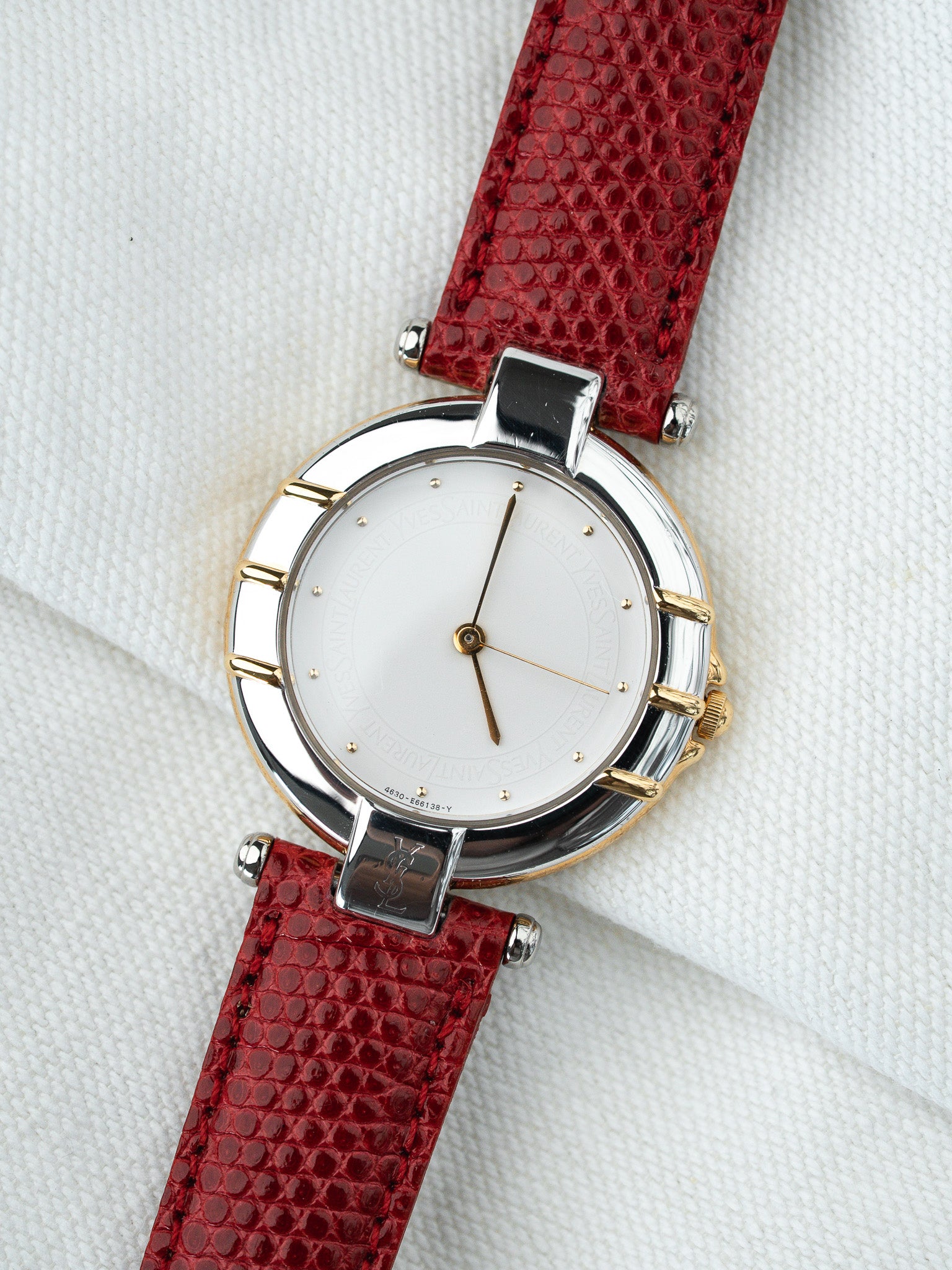 Montre YSL Vintage - Acier Or Rouge 30mm (Années 1990) - Atelier Victor