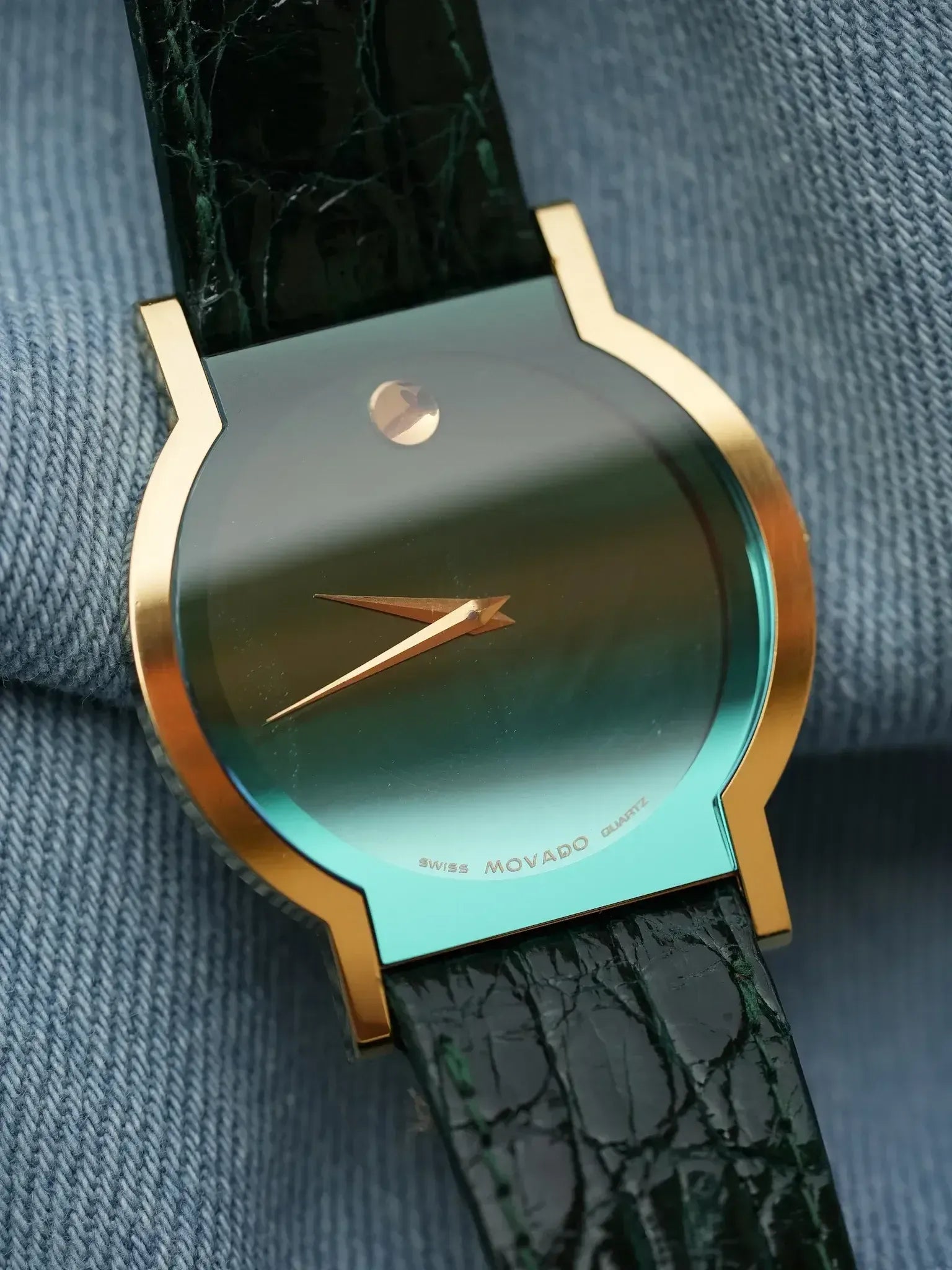 Movado - Museum MoMa Rare Vert - NOS - 1990s - Atelier Victor